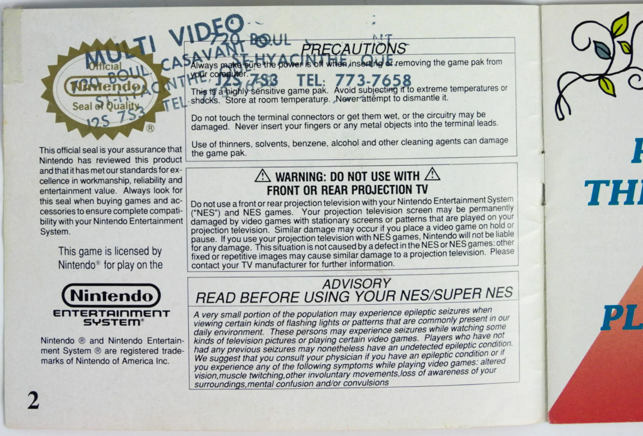Toki [Manual] (Nintendo / NES) - Image 4