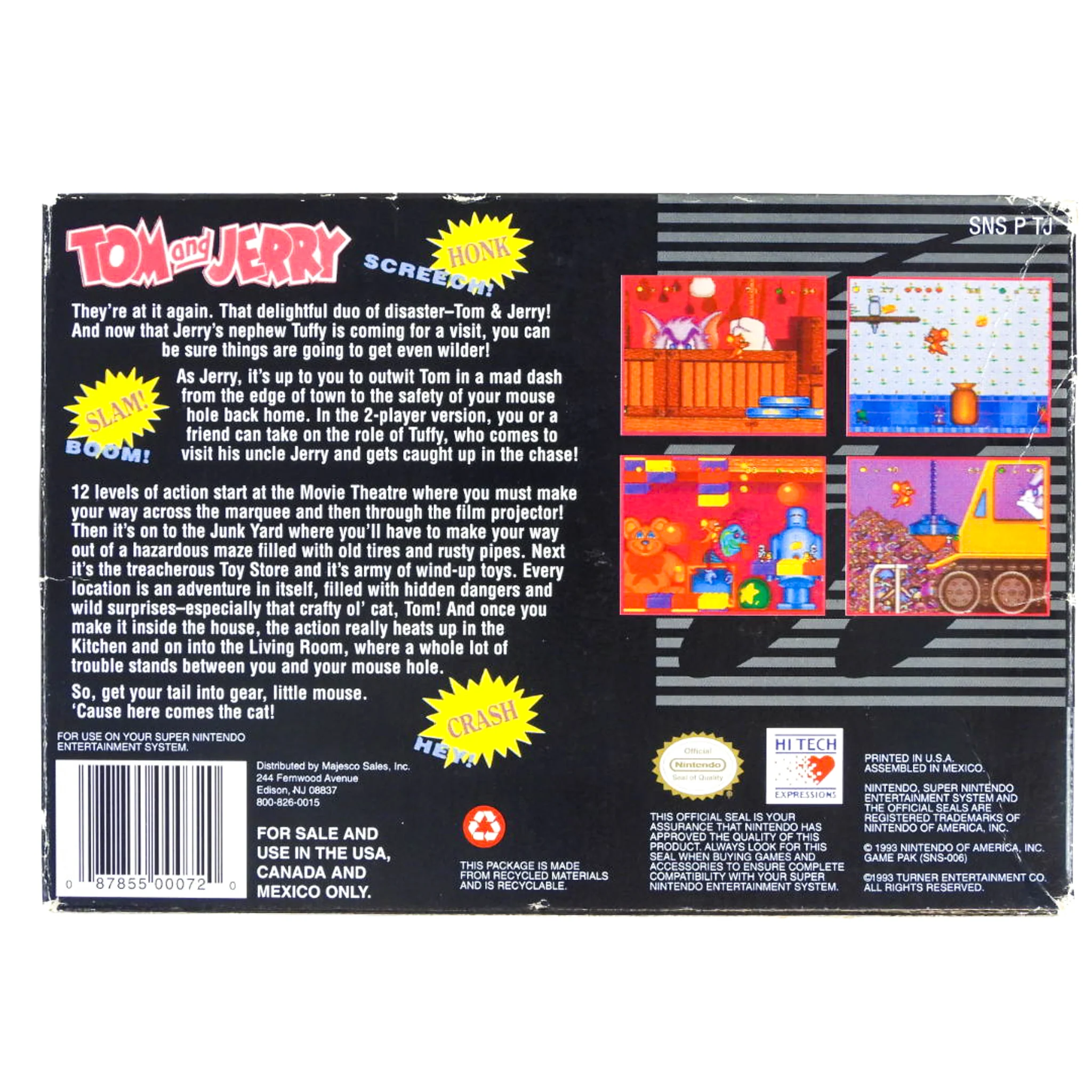 Tom and Jerry (Super Nintendo / SNES) - Image 4