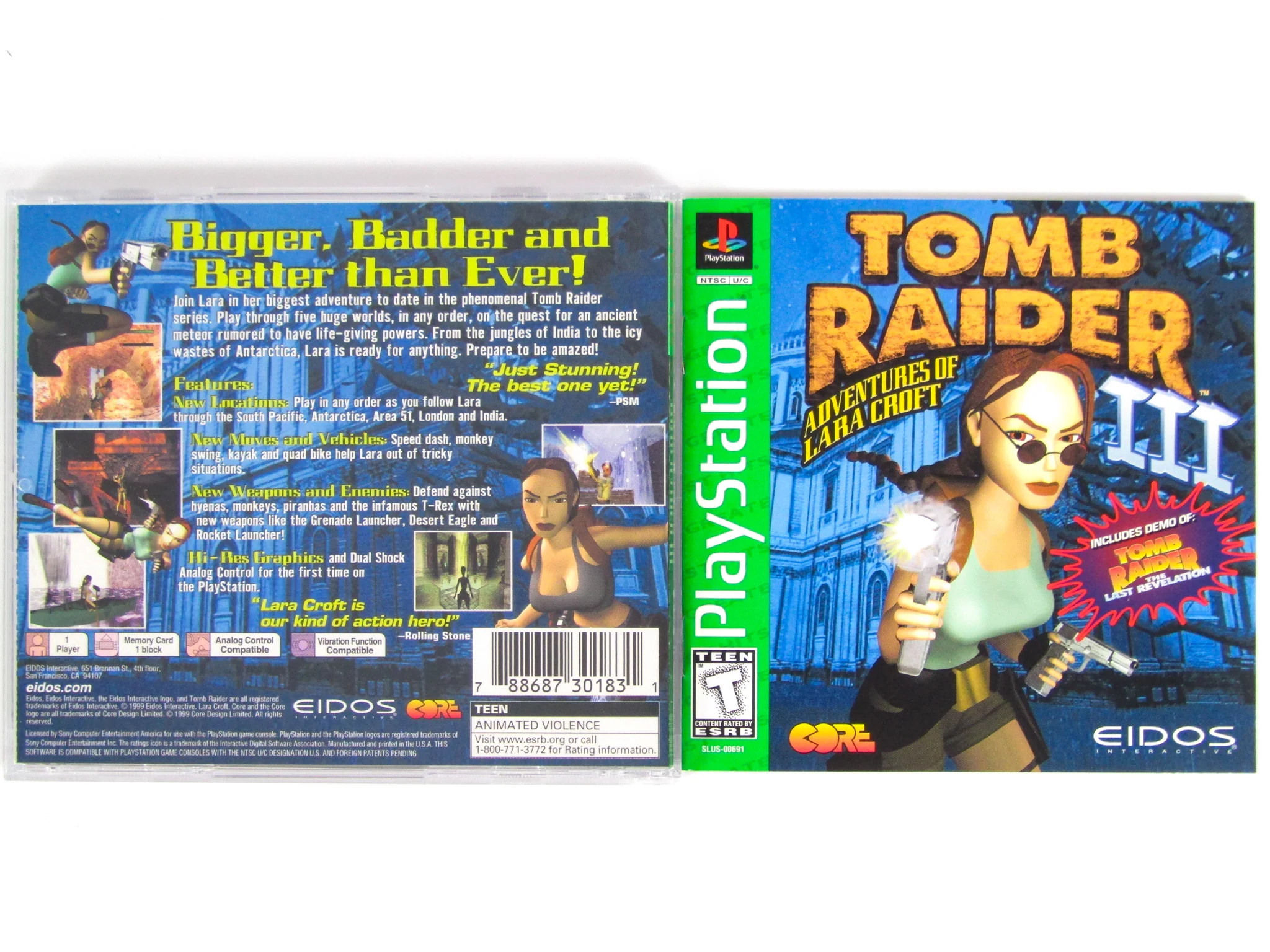 Tomb Raider III [Greatest Hits] (PlayStation / PS1) - Image 2