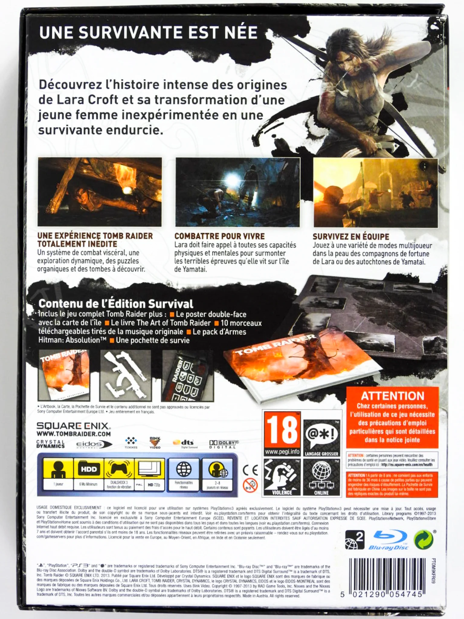 Tomb Raider [Survival Edition] [PAL] (PlayStation 3 / PS3) - Image 2