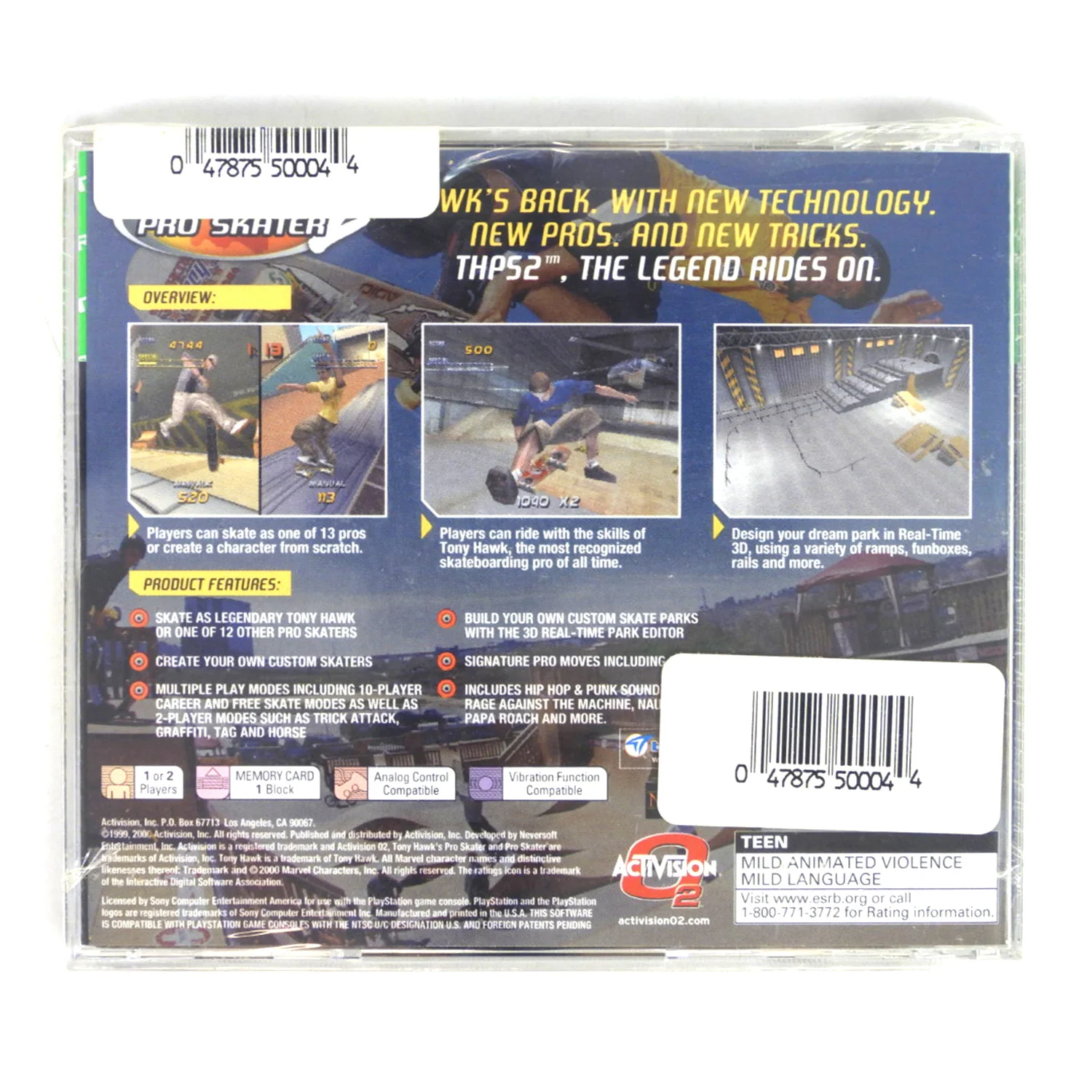 Tony Hawk 2 [Greatest Hits] (PlayStation / PS1) - Image 2