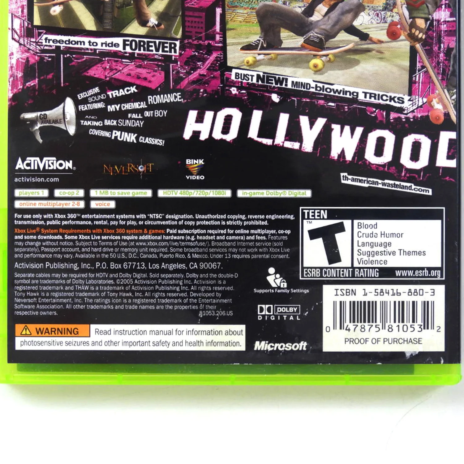 Tony Hawk American Wasteland (Xbox 360) - Image 2