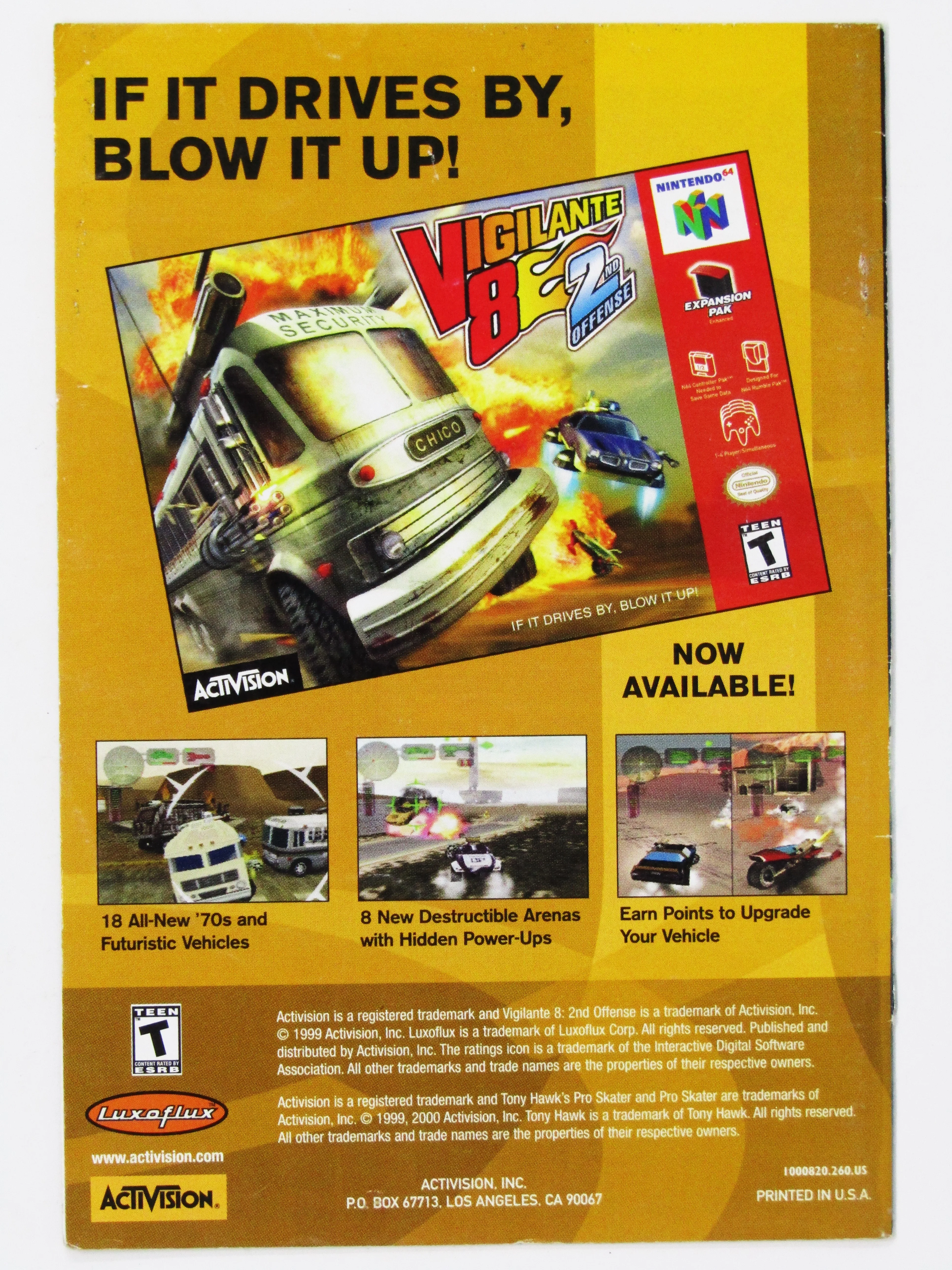 Tony Hawk [Manual] (Nintendo 64 / N64) - Image 2