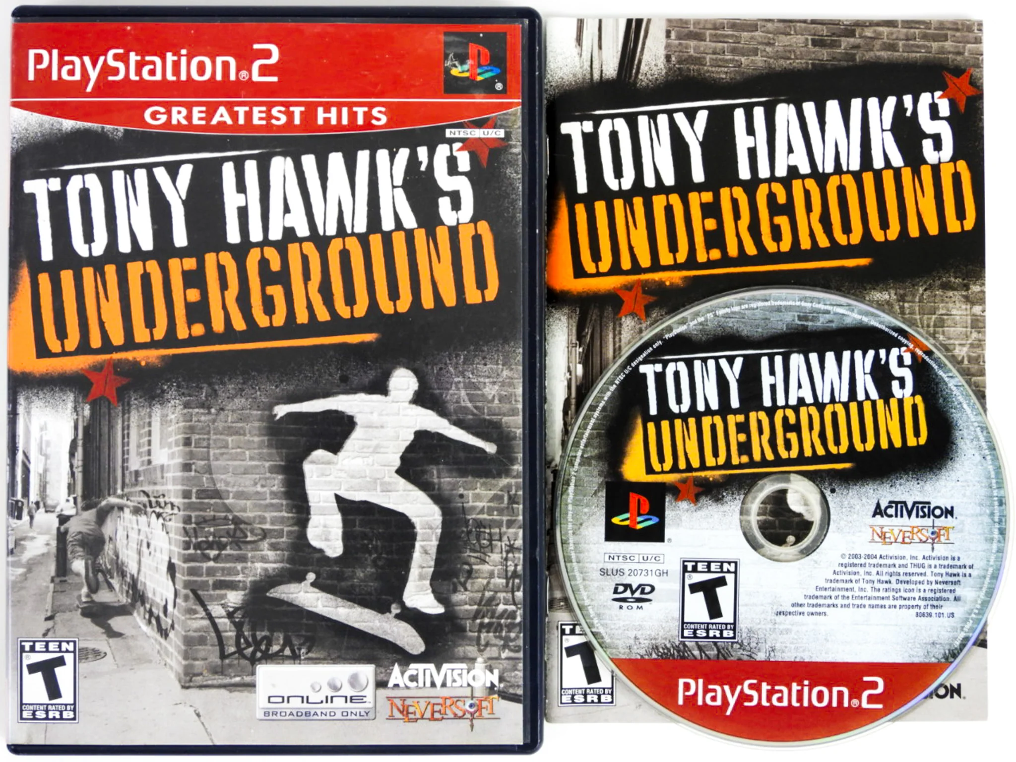Tony Hawk Underground [Greatest Hits] (PlayStation 2 / PS2) - Image 2
