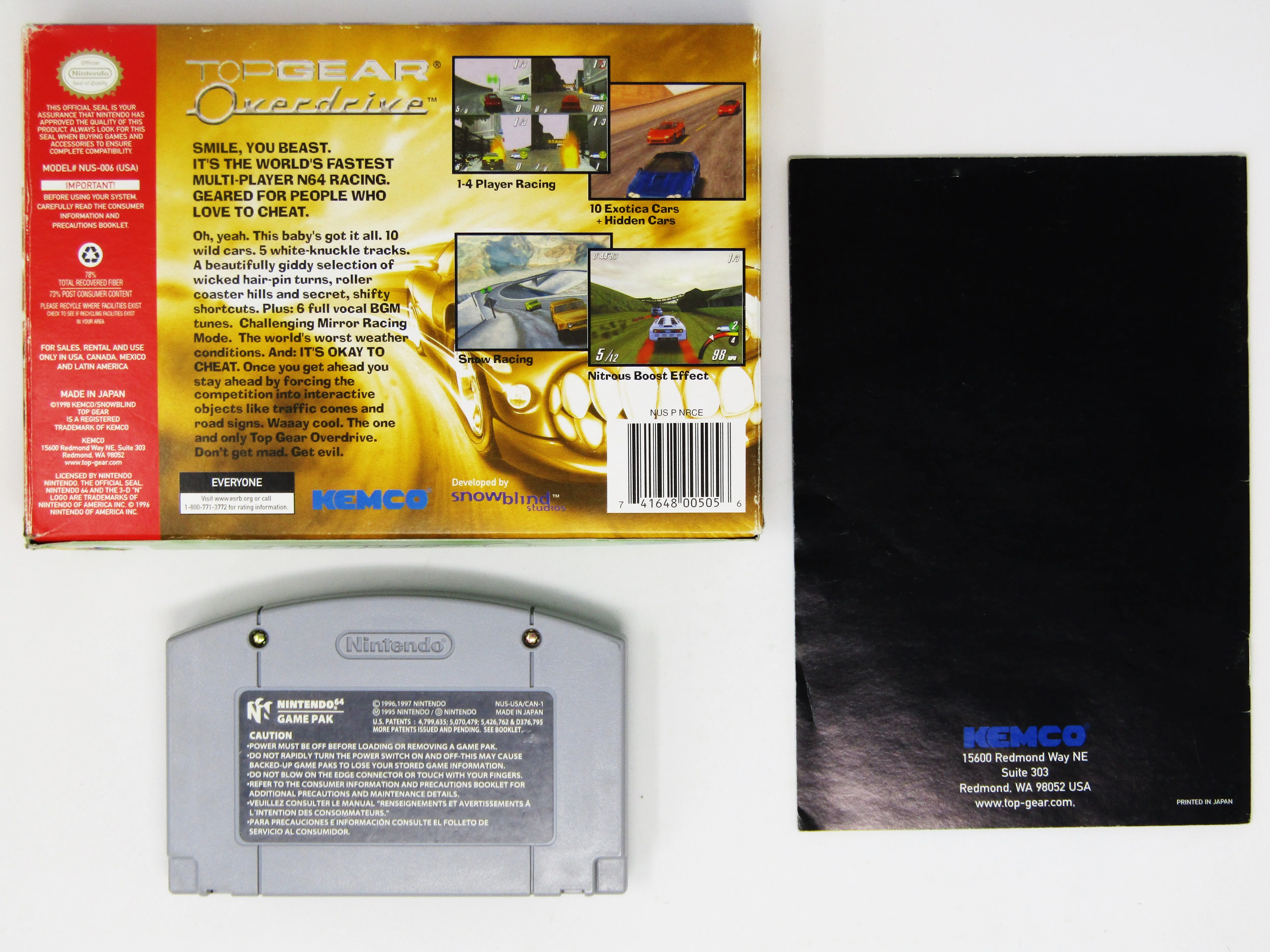 Top Gear Overdrive (Nintendo 64 / N64) - Image 3