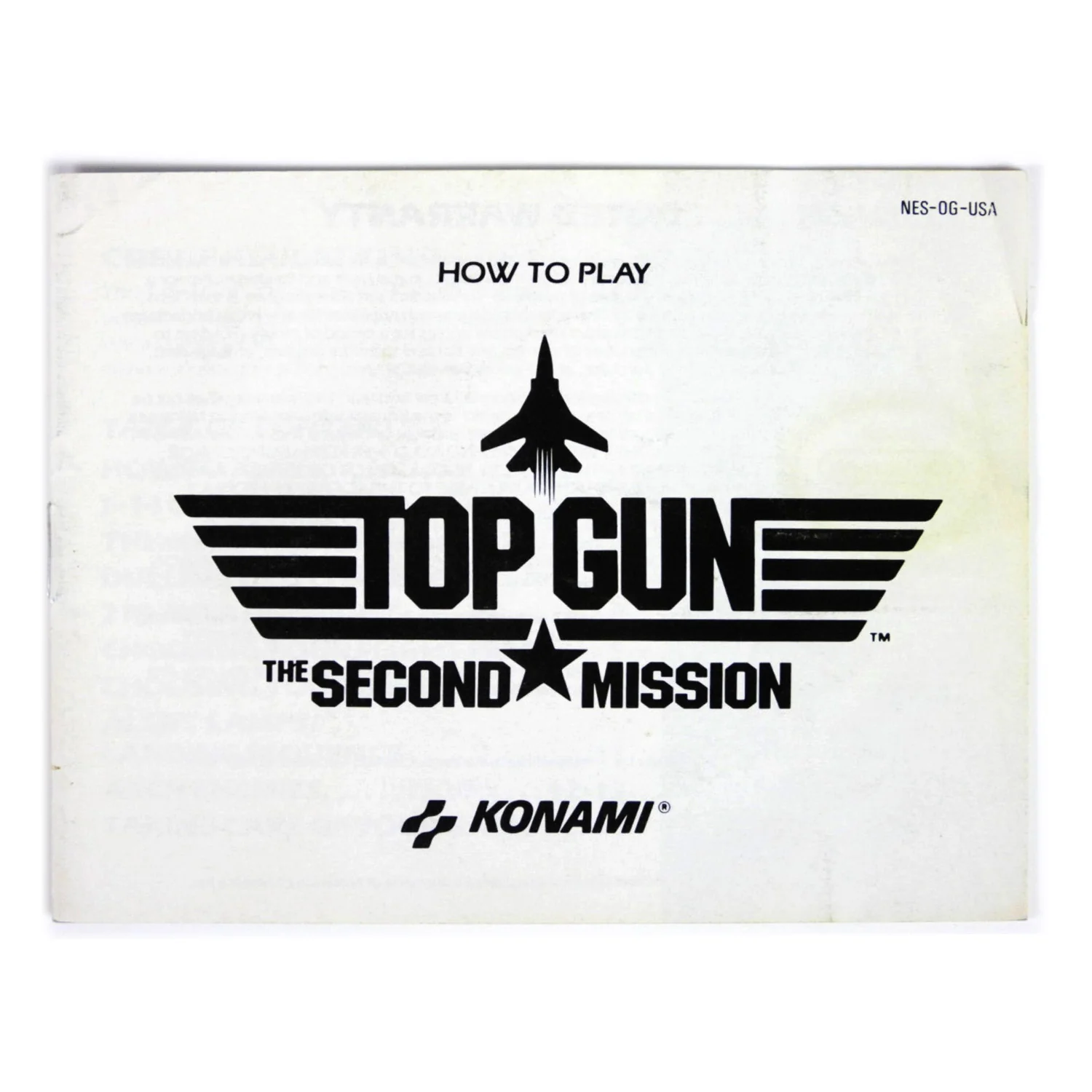 Top Gun The Second Mission [Manual] (Nintendo / NES) - Image 3