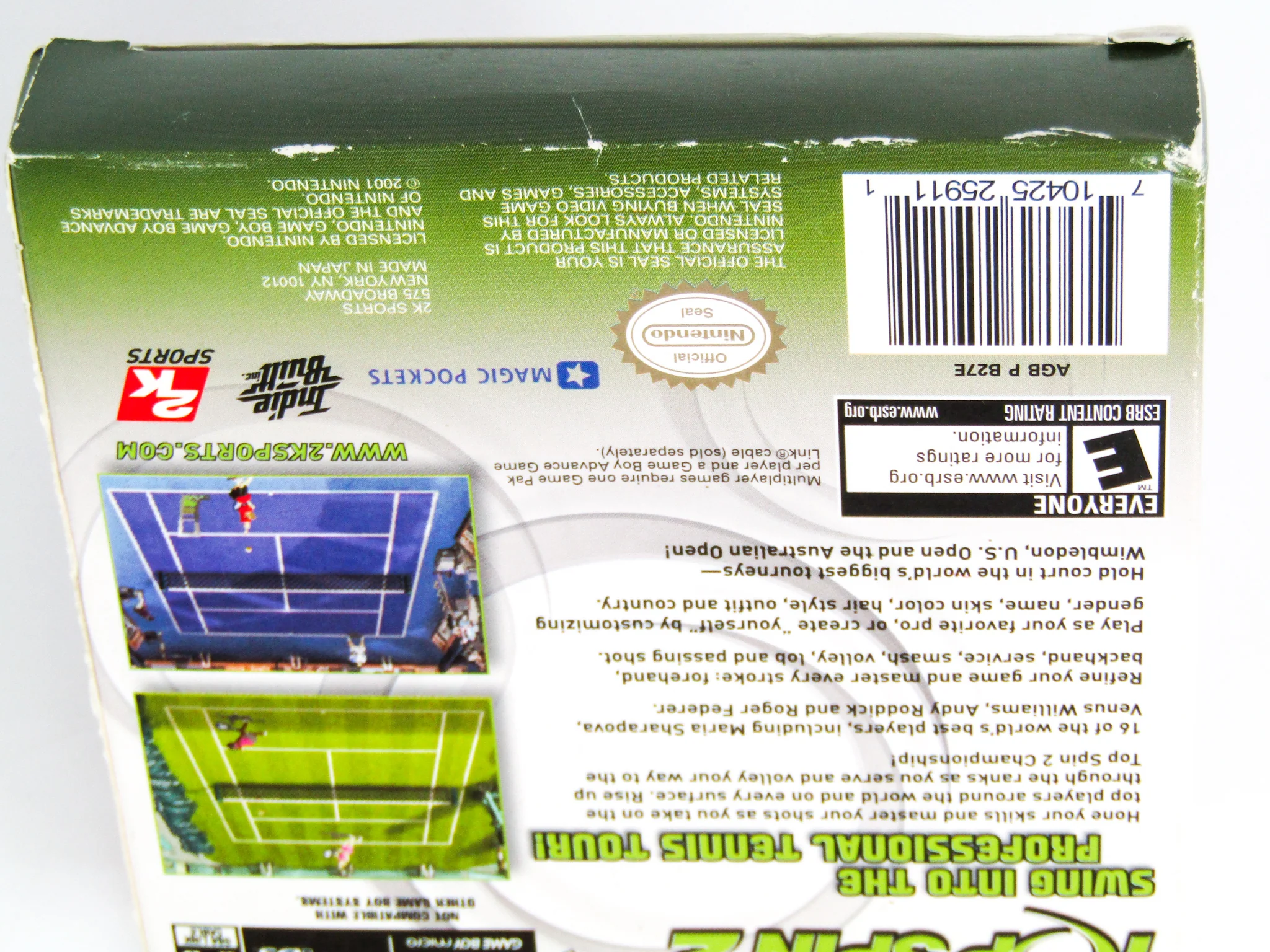 Top Spin 2 (Nintendo Game Boy Advance / GBA) - Image 3