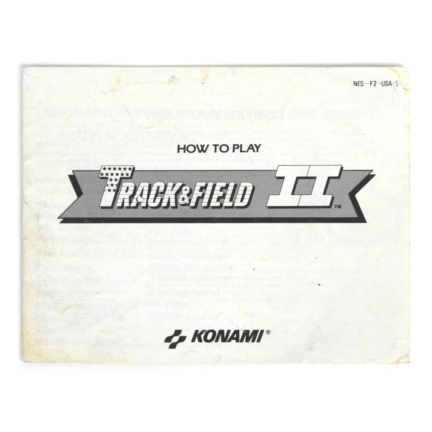 Track and Field II 2 [Manual] (Nintendo / NES) - Image 3