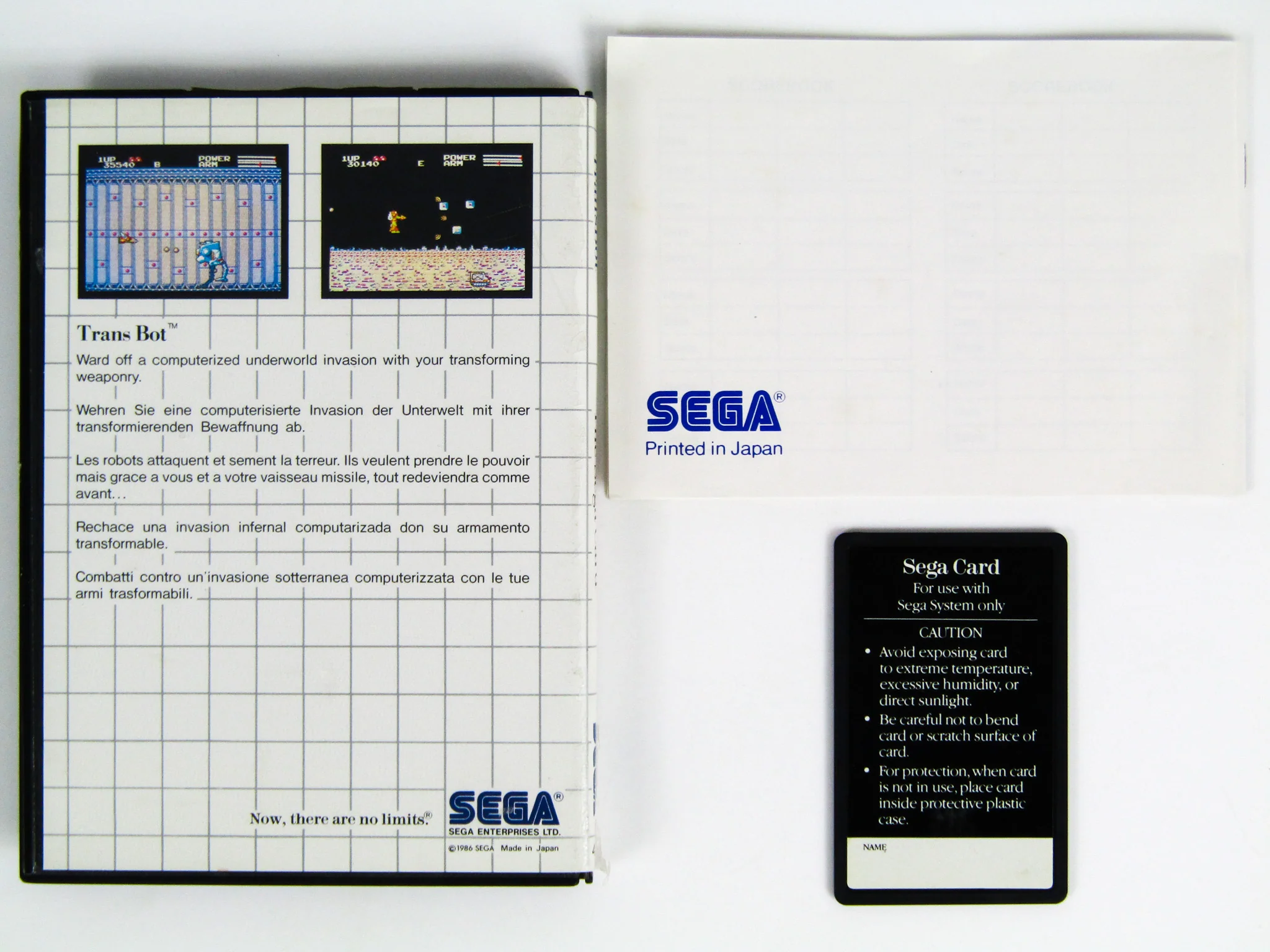 TransBot [Sega Card] [PAL] (Sega Master System) - Image 4