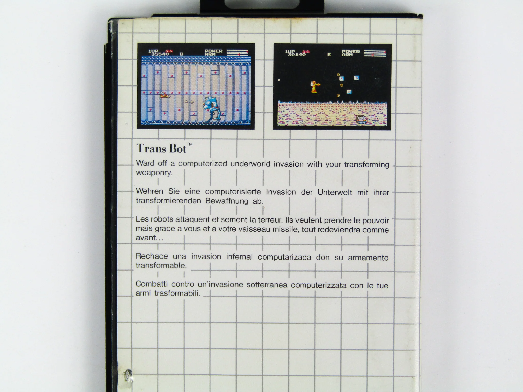 TransBot [Sega Card] [PAL] (Sega Master System) - Image 7