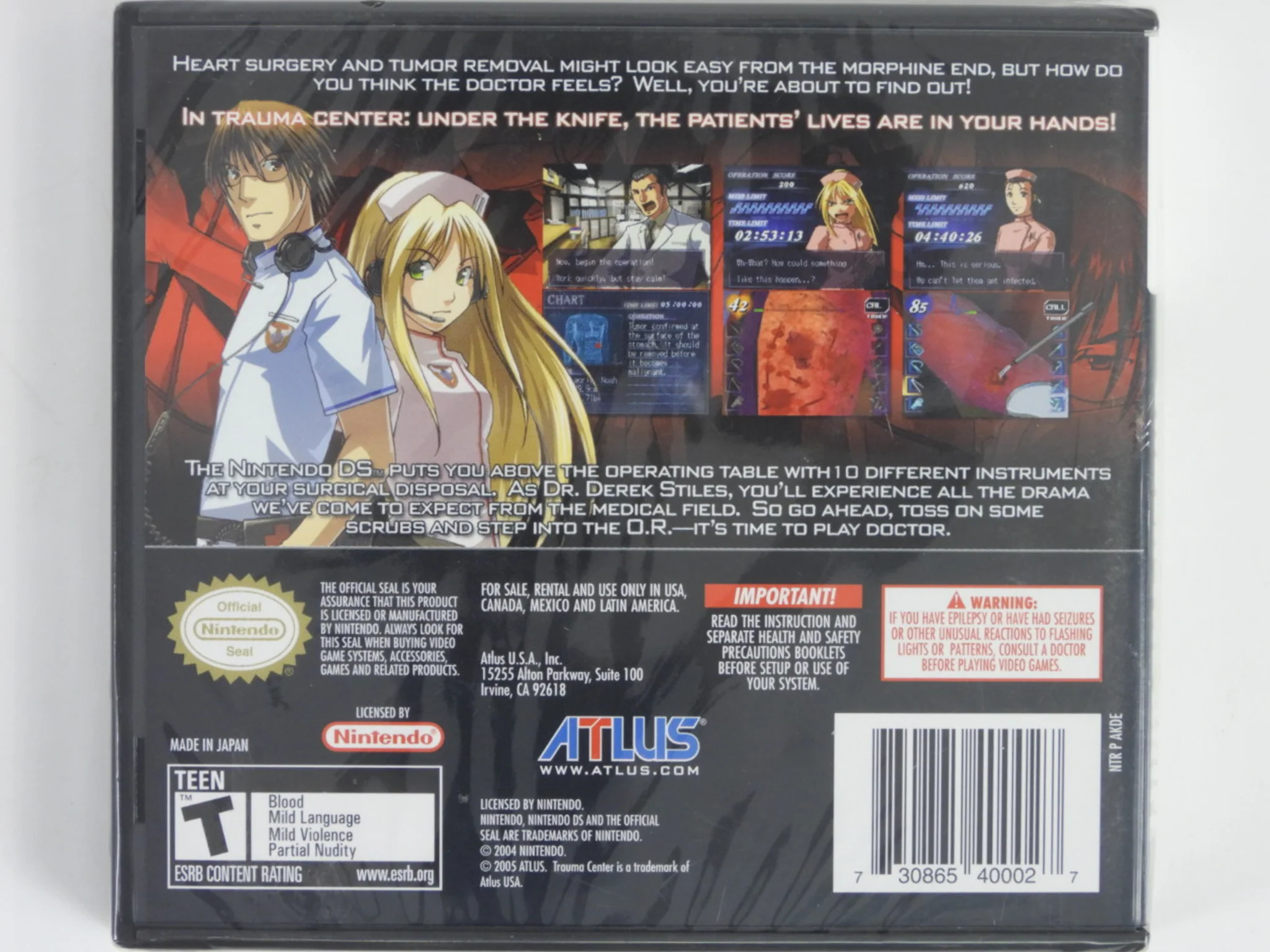 Trauma Center Under The Knife (Nintendo DS) - Image 2
