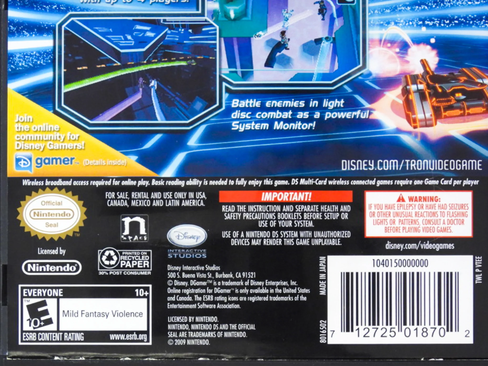 Tron Evolution (Nintendo DS) - Image 3