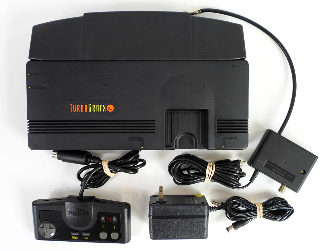 TurboGrafx-16 System with Unofficial Controller