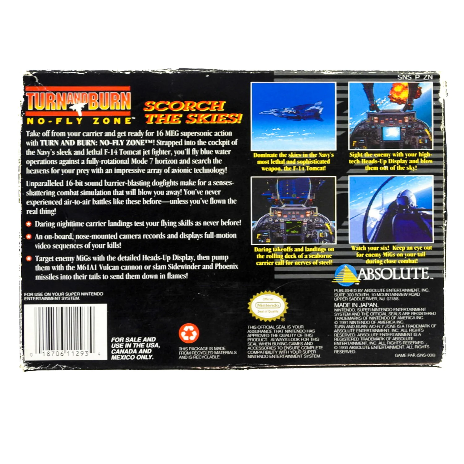 Turn and Burn: No Fly Zone (Super Nintendo / SNES) - Image 6