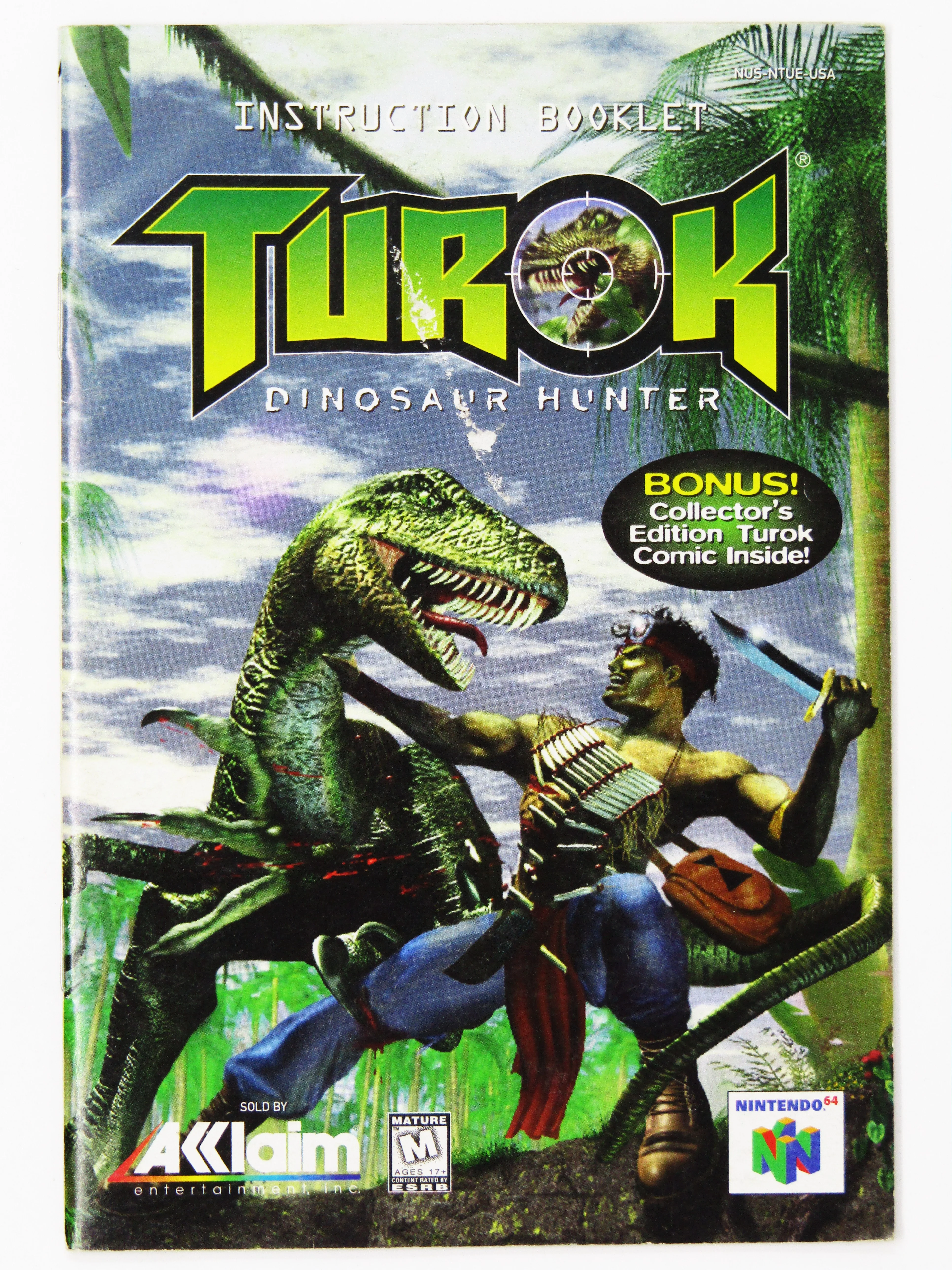 Turok Dinosaur Hunter [Manual] (Nintendo 64 / N64) - Image 3