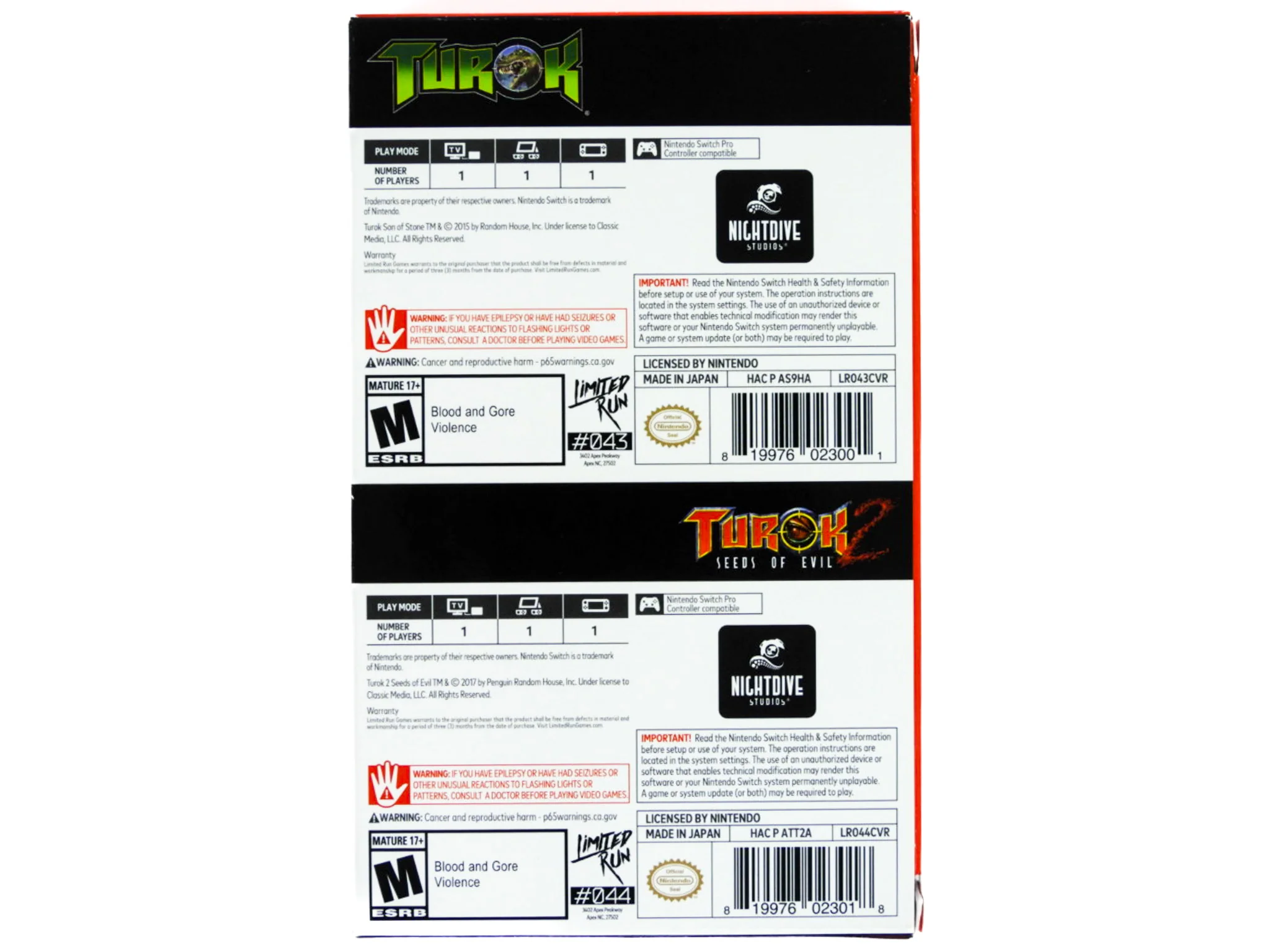 Turok & Turok 2 Double Pack [Limited Run Games] (Nintendo Switch) - Image 2
