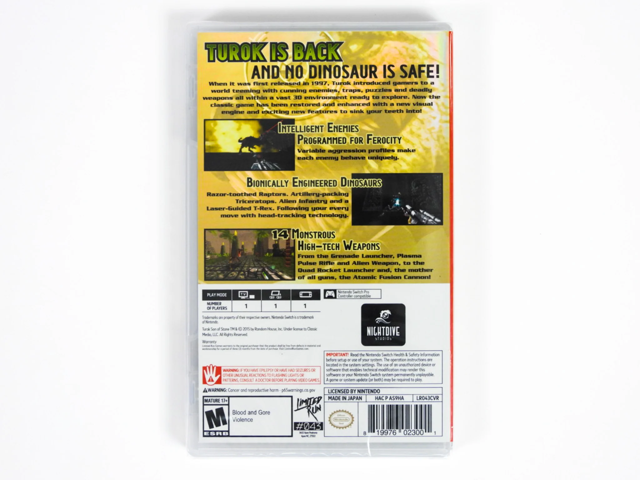 Turok & Turok 2 Double Pack [Limited Run Games] (Nintendo Switch) - Image 4