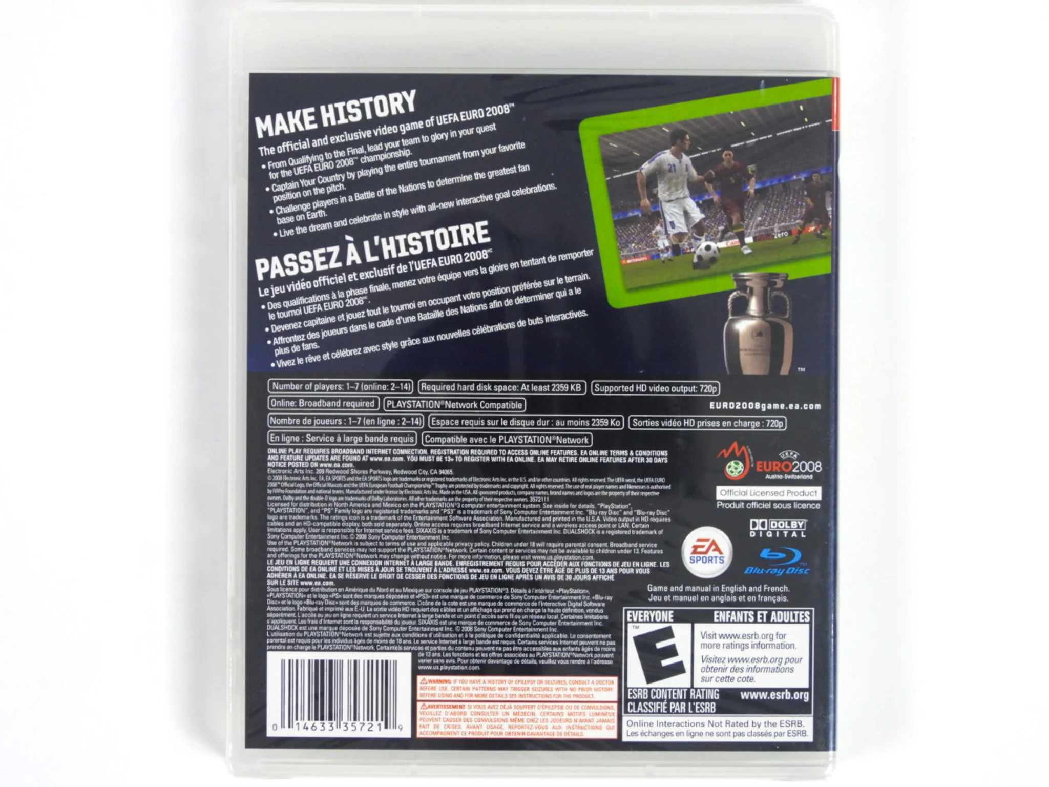 UEFA Euro 2008 (PlayStation 3 / PS3) - Image 2