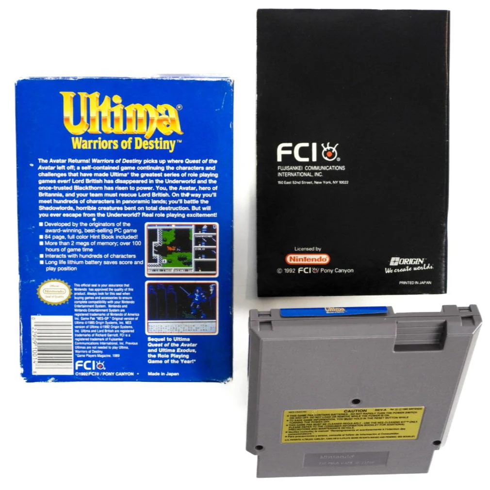 Ultima Warriors Of Destiny (Nintendo / NES) - Image 2