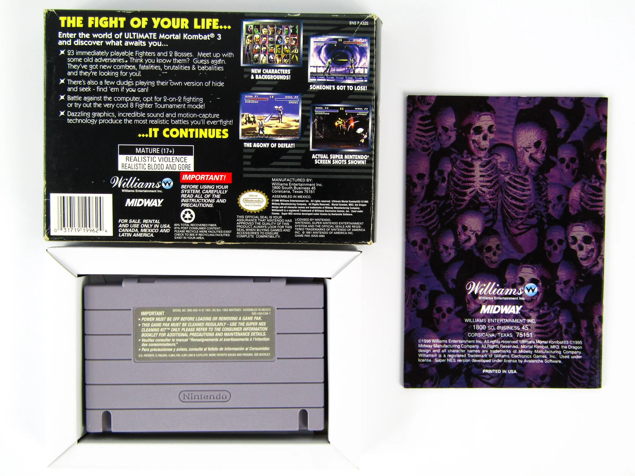 Ultimate Mortal Kombat 3 (Super Nintendo / SNES) - Image 2
