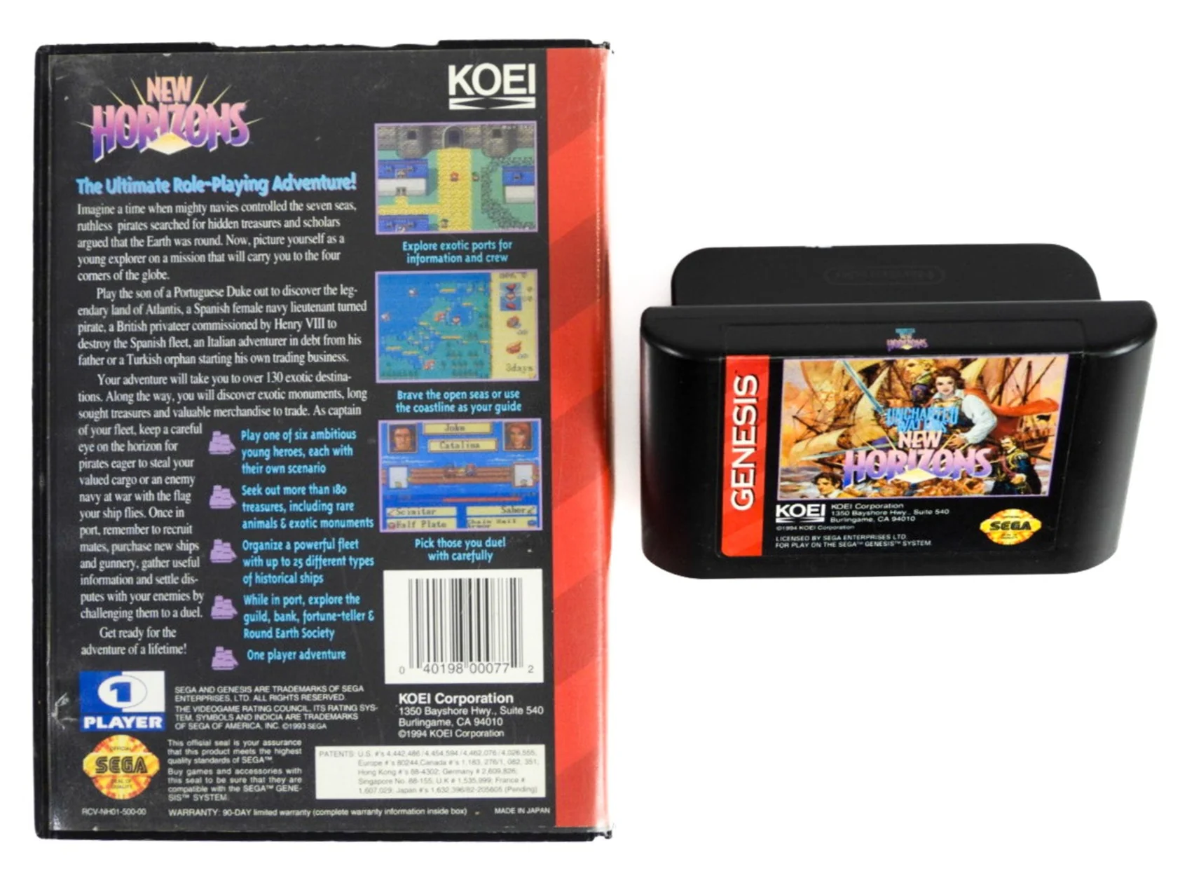 Uncharted Waters New Horizons (Sega Genesis) - Image 2