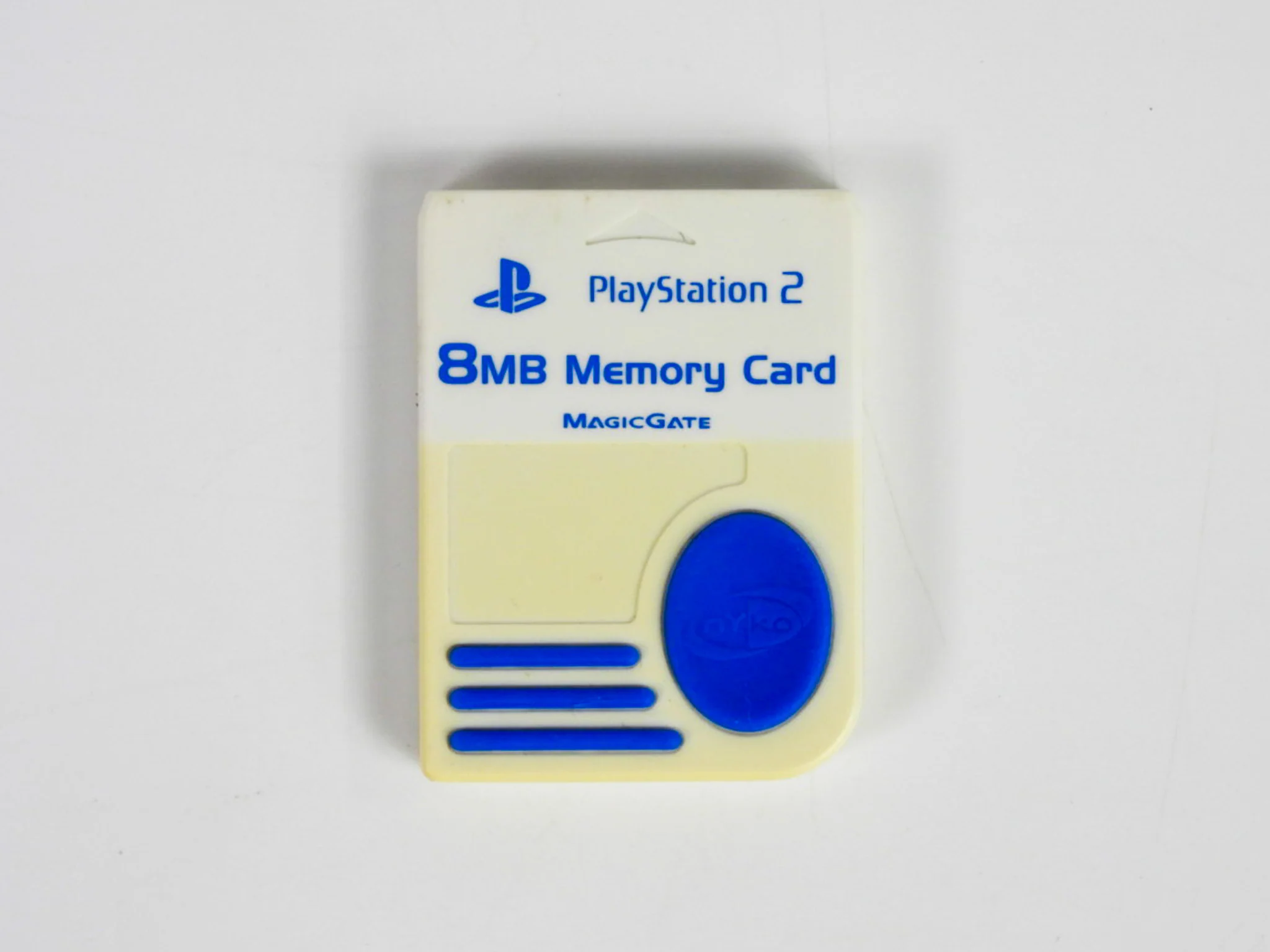 Unofficial Memory Card [Nyko] [White & Blue] (PlayStation 2 / PS2) - Image 2