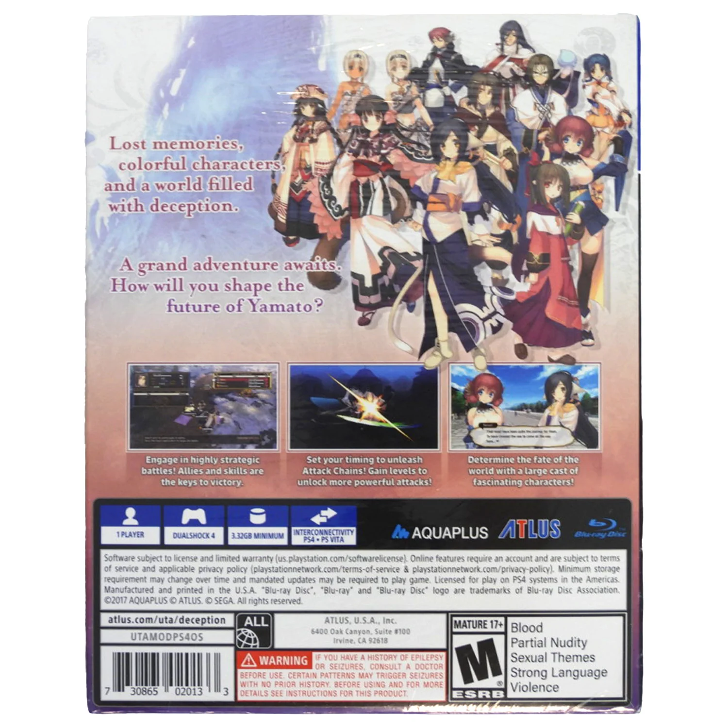 Utawarerumono: Mask of Deception [Launch Edition] (PlayStation 4 / PS4) - Image 2