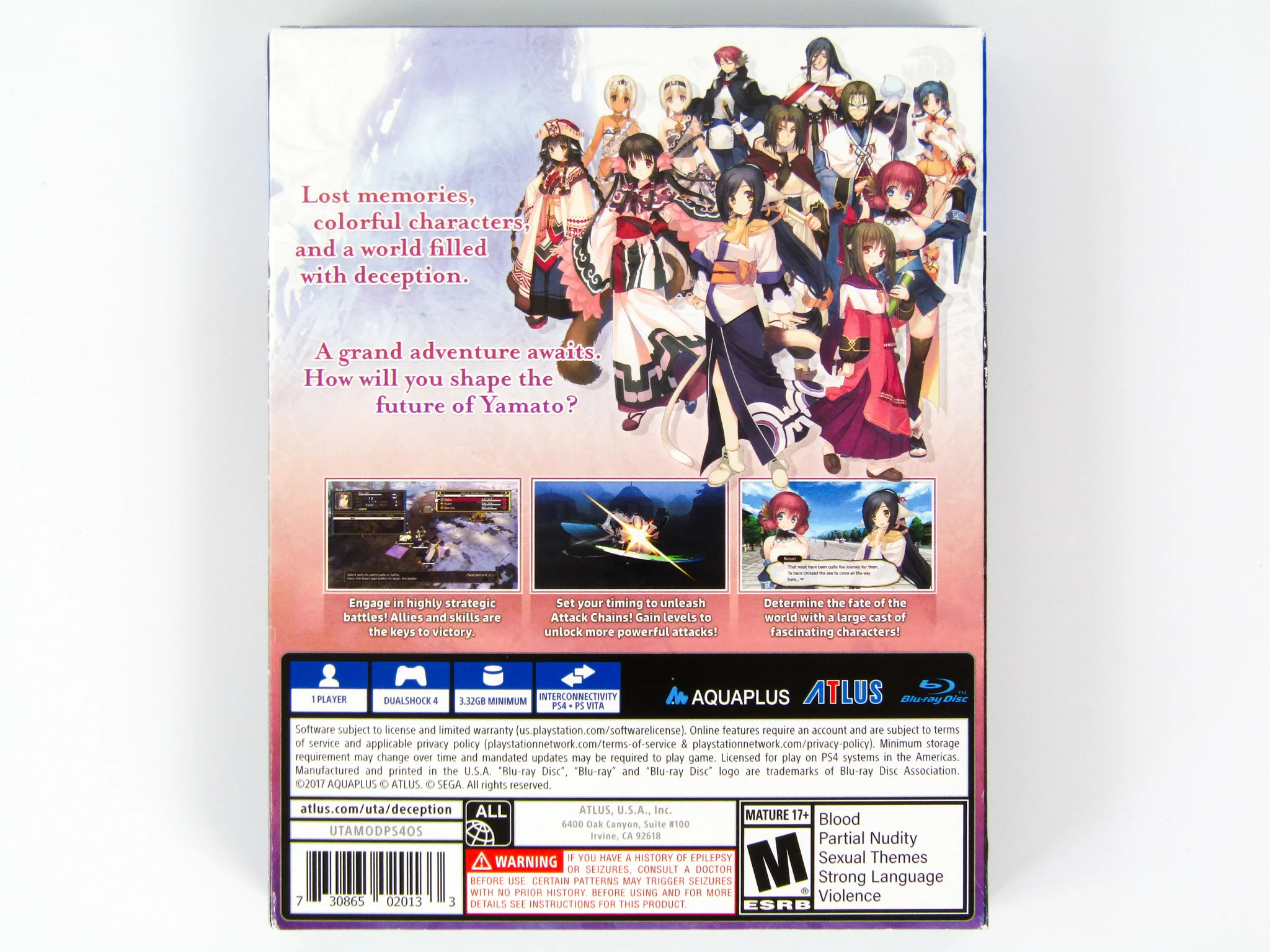 Utawarerumono: Mask Of Deception [Launch Edition] (PlayStation 4 / PS4) - Image 2