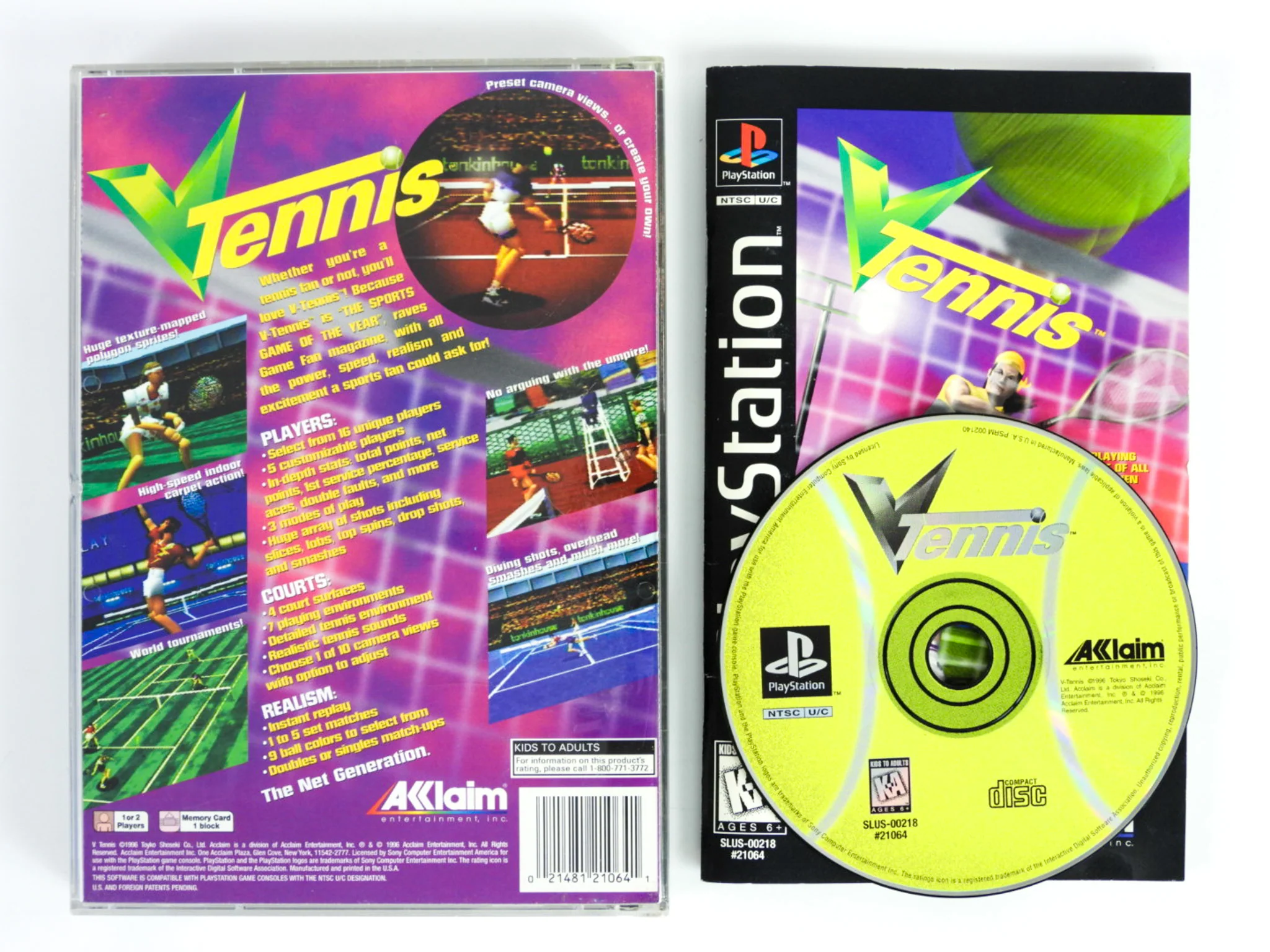 V-Tennis [Long Box] (PlayStation / PS1) - Image 4