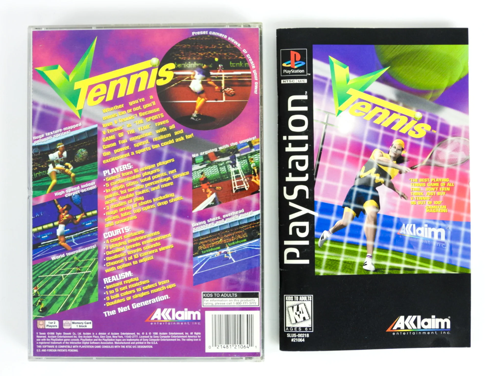 V-Tennis [Long Box] (PlayStation / PS1) - Image 5