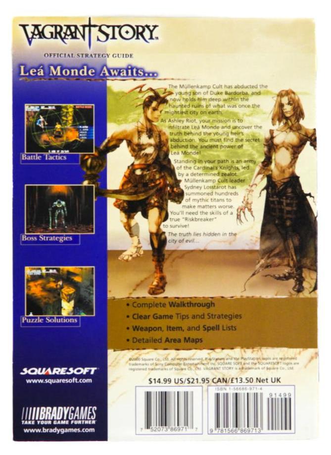 Vagrant Story [BradyGames] (Game Guide) - Image 2