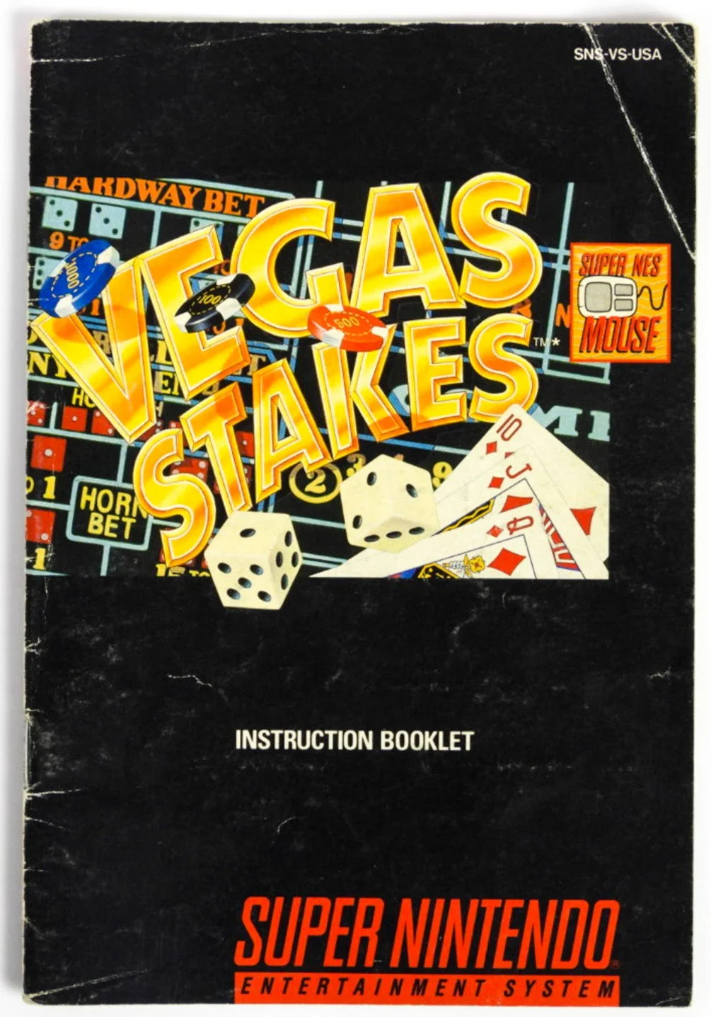 Vegas Stakes [Manual] (Super Nintendo / SNES) - Image 3