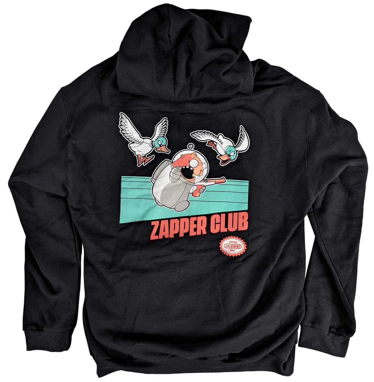 Veste à capuchon [Glitch Zapper] Noir