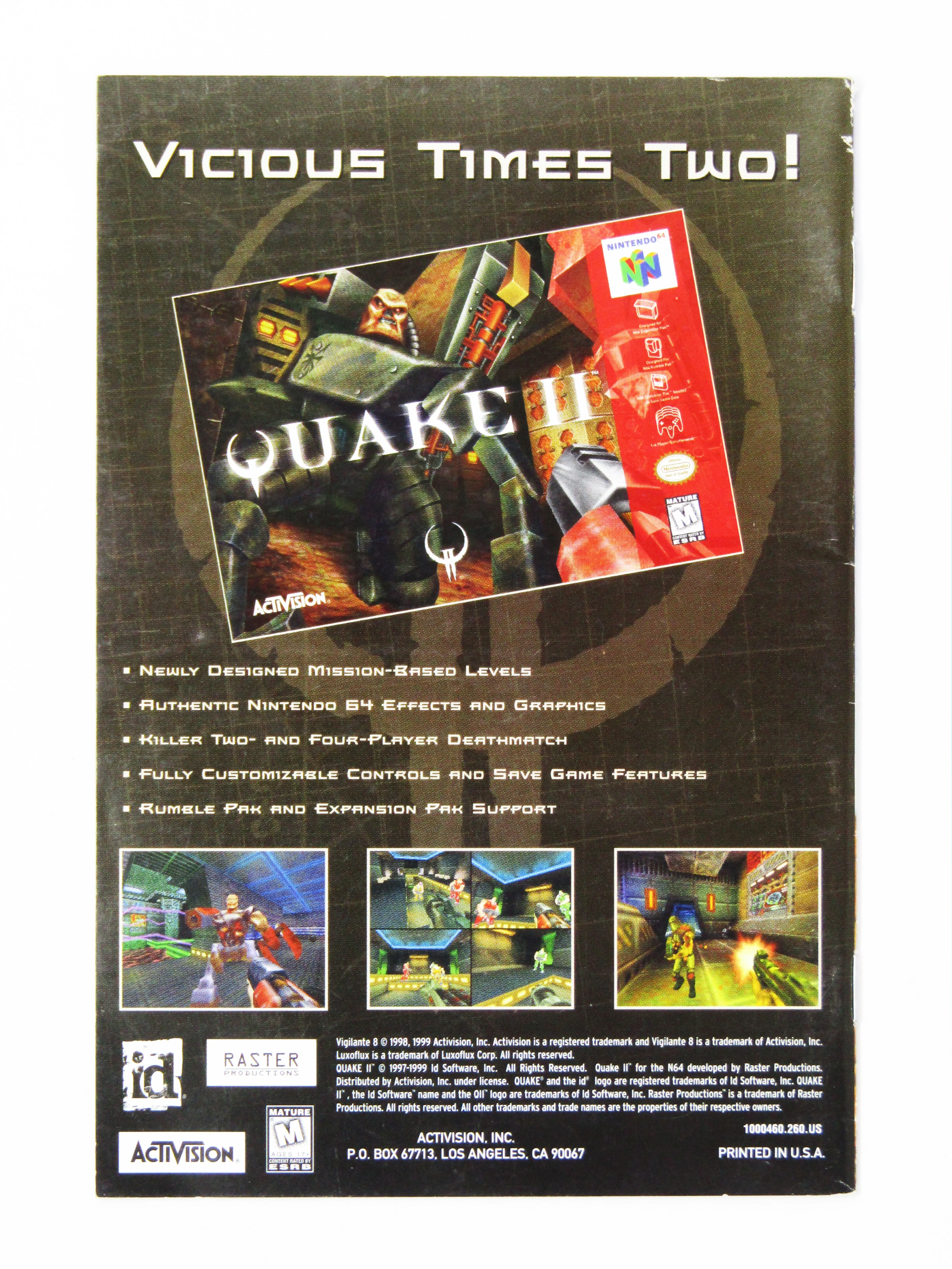 Vigilante 8 [Manual] (Nintendo 64 / N64) - Image 2
