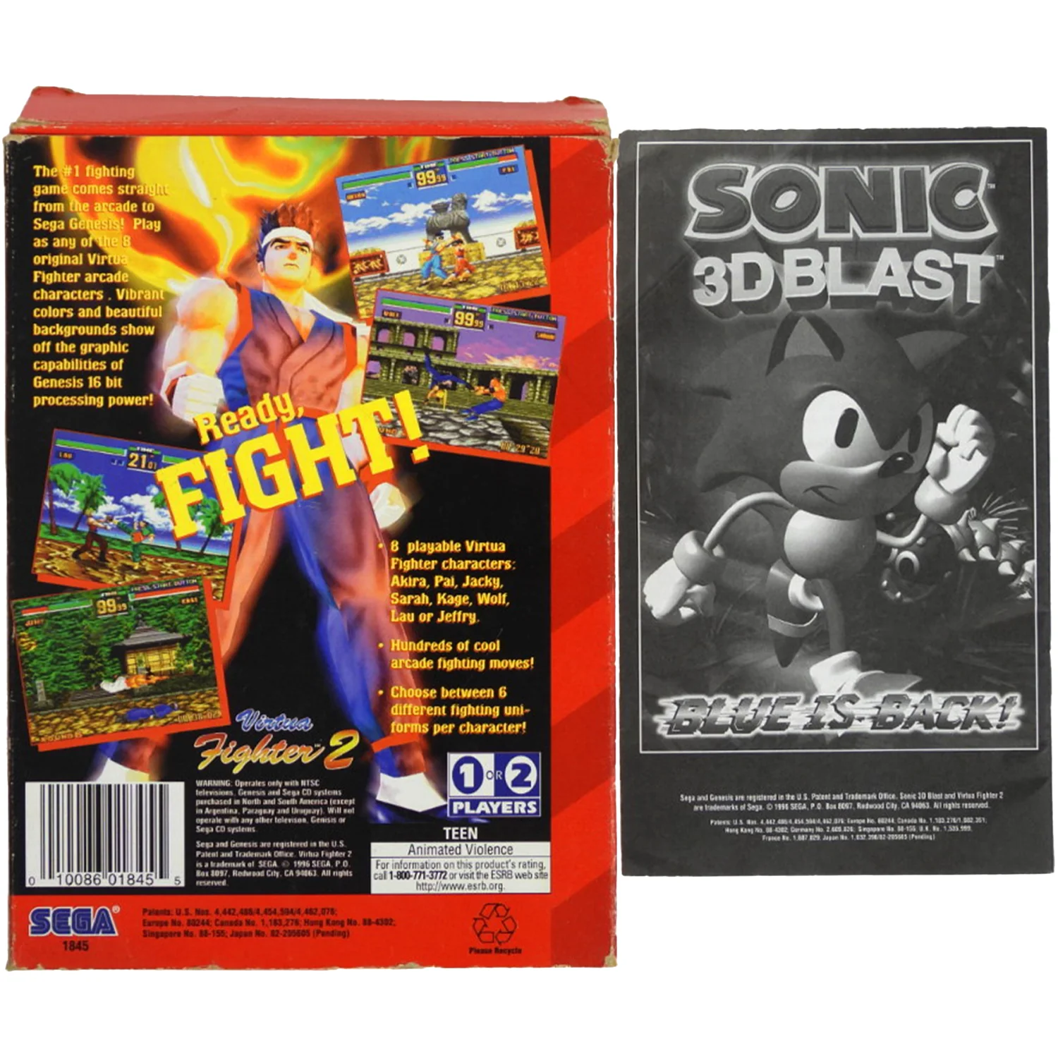 Virtua Fighter 2 [Cardboard Box] (Sega Genesis) - Image 2