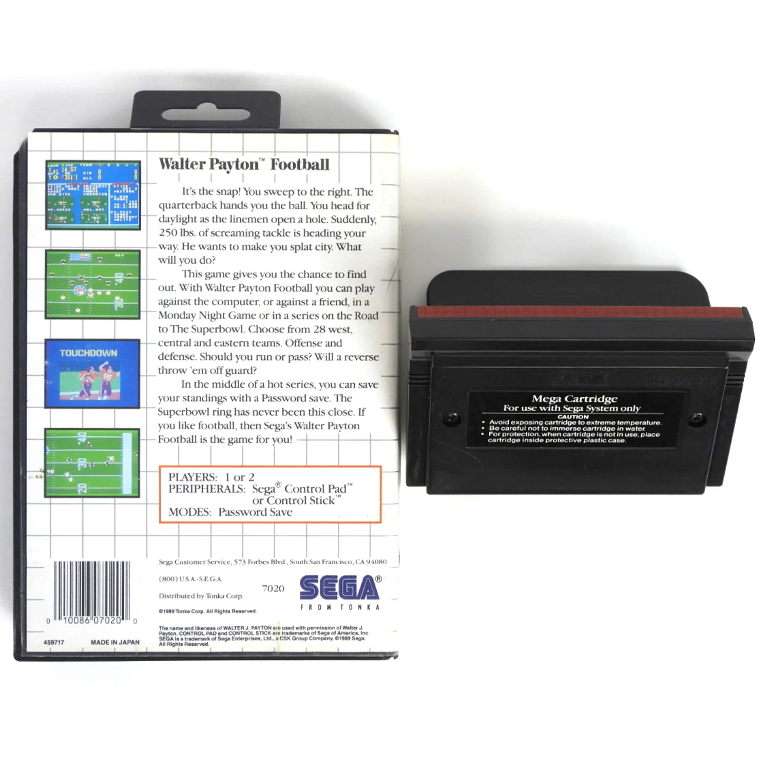 Walter Payton Football (Sega Master System) - Image 4