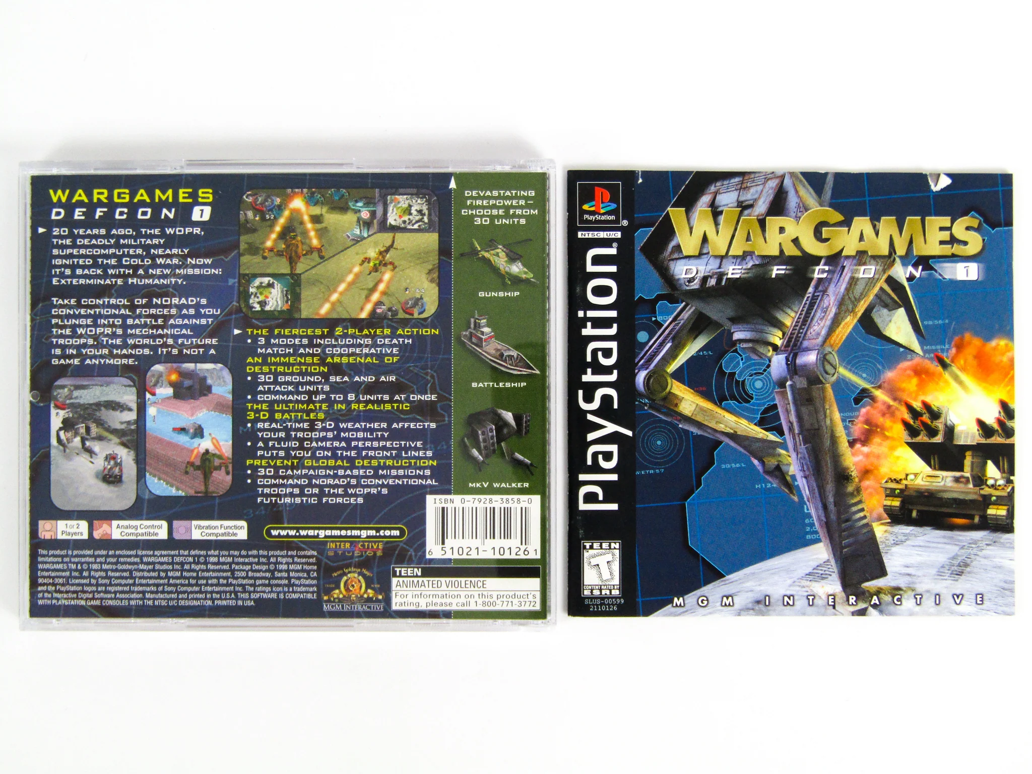War Games Defcon 1 (PlayStation / PS1) - Image 2