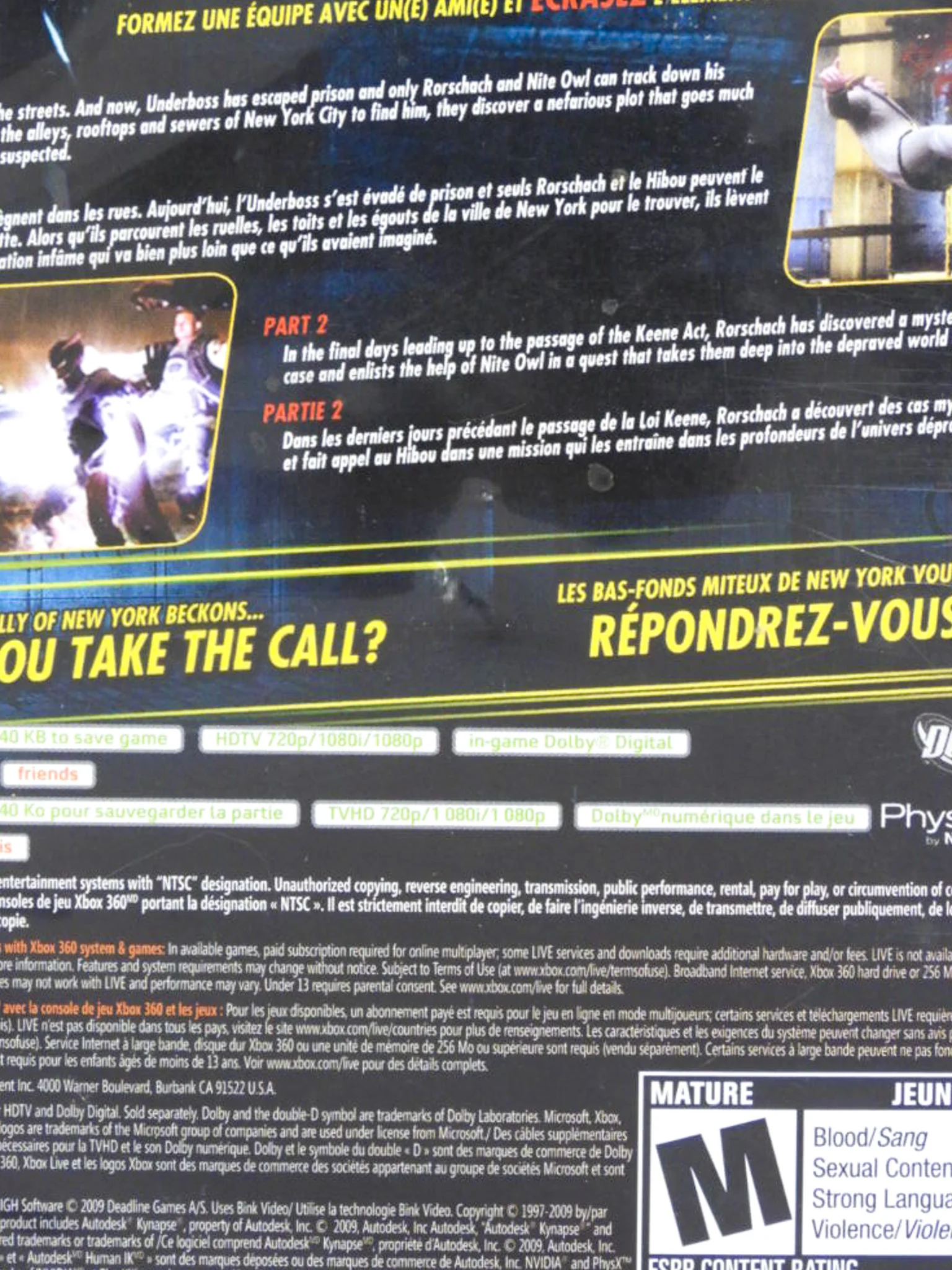 Watchmen The End Is Nigh Part 1 & 2 (XBox 360) - Image 3