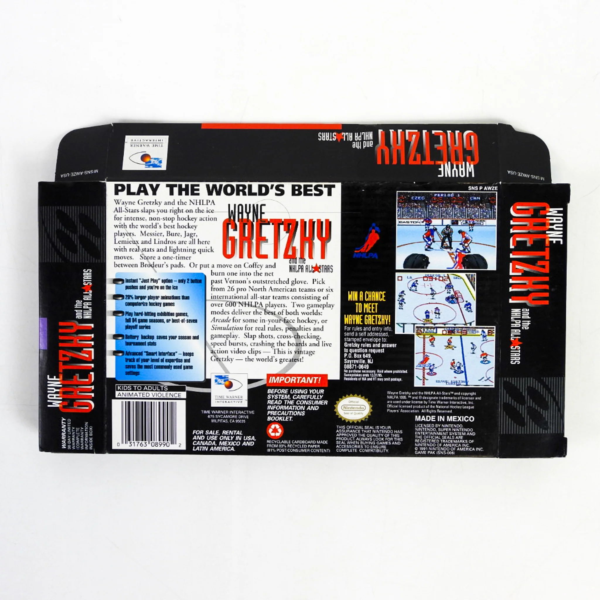 Wayne Gretzky and the NHLPA All-Stars [Box] (Super Nintendo / SNES) - Image 2