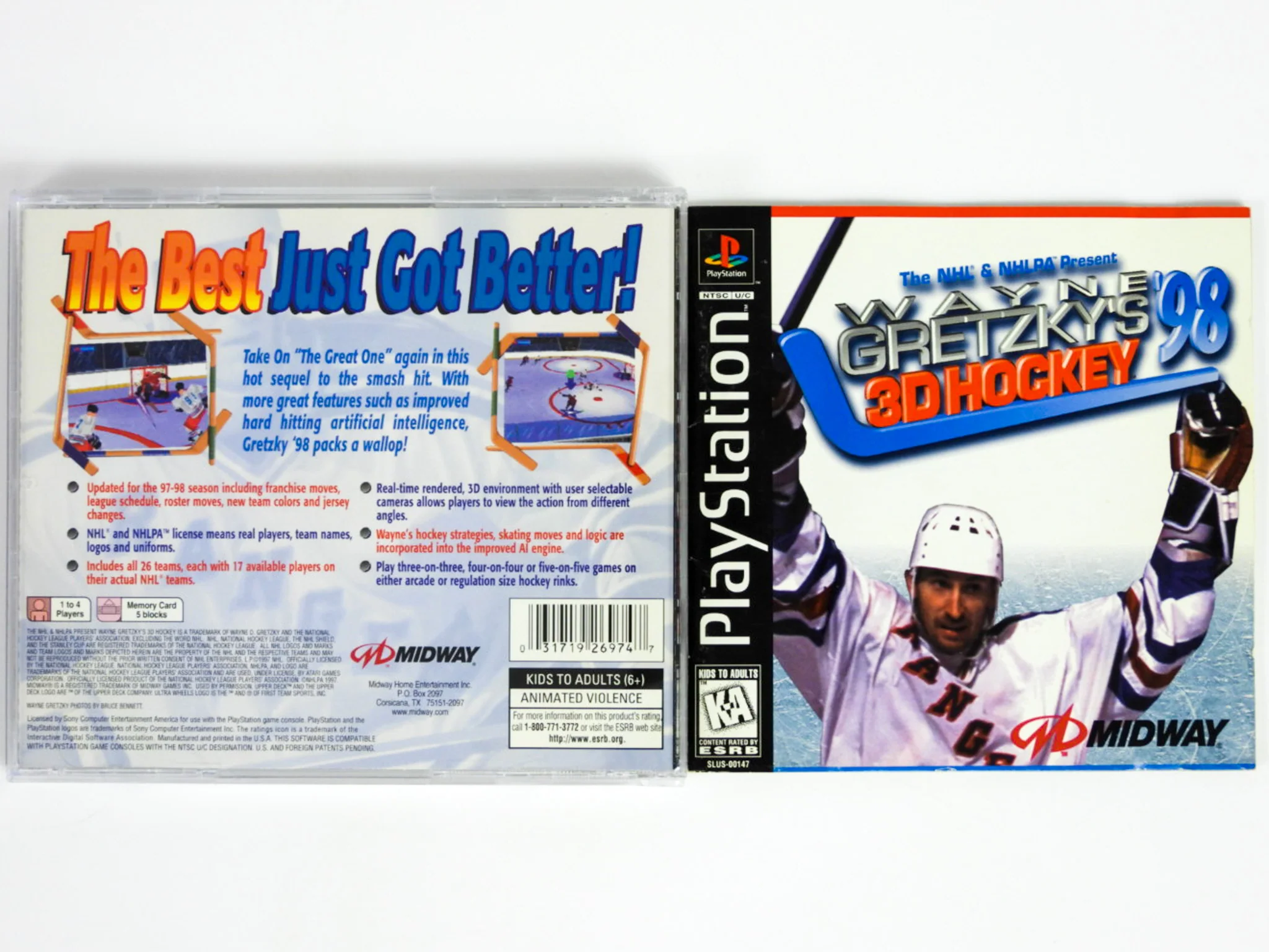 Wayne Gretzky's 3D Hockey 98 (PlayStation / PS1) - Image 2