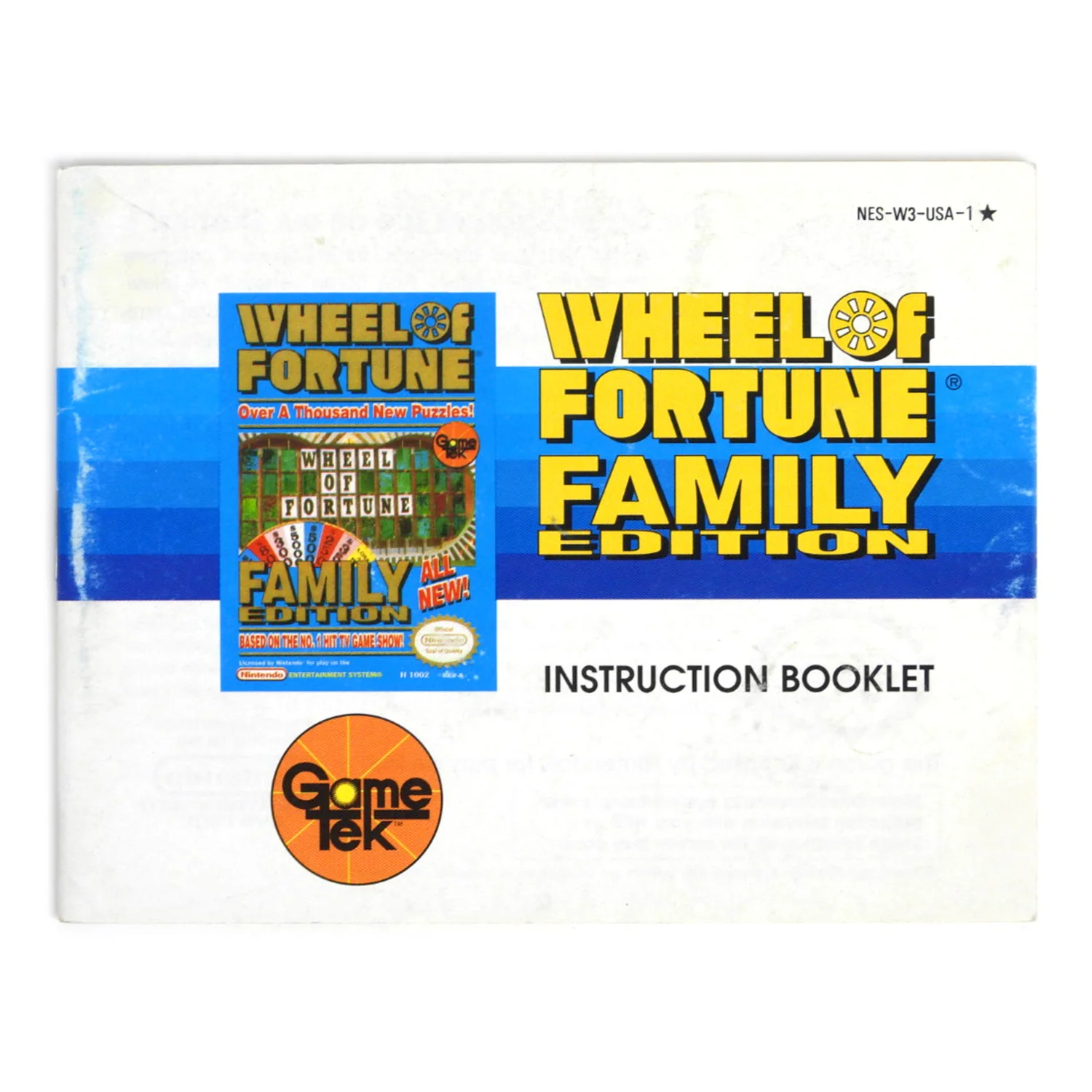 Wheel of Fortune [Family Edition] [Manual] (Nintendo / NES)