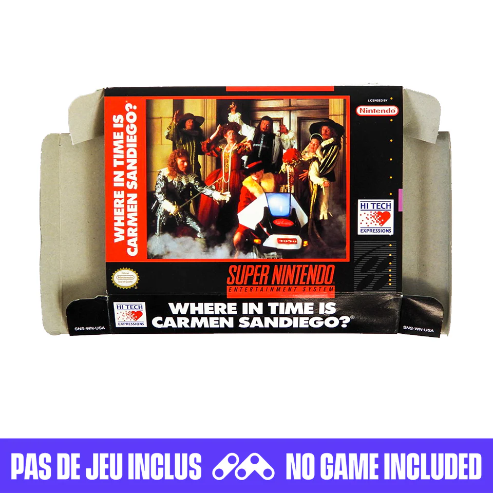 Where in Time is Carmen Sandiego [Box] (Super Nintendo / SNES)