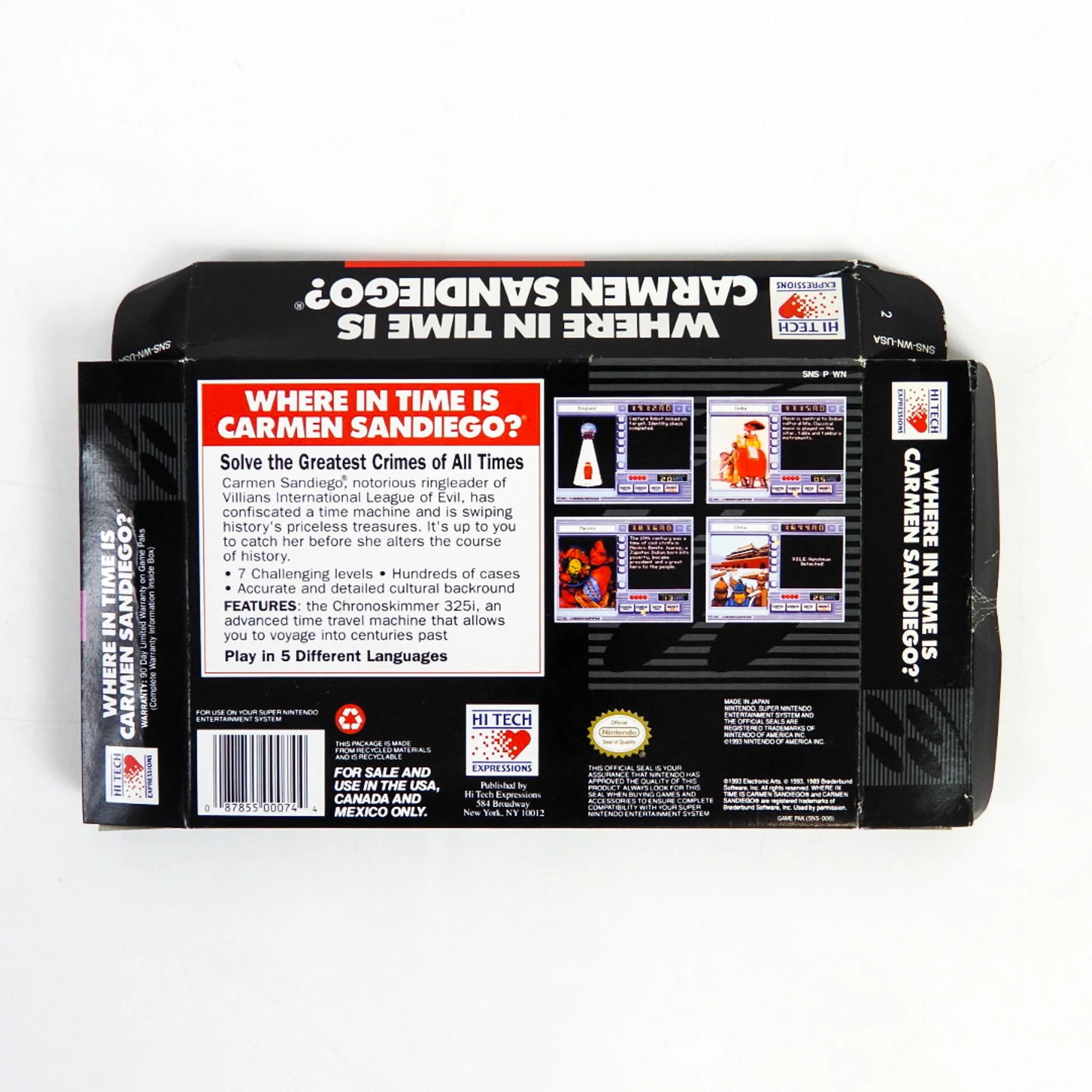 Where in Time is Carmen Sandiego [Box] (Super Nintendo / SNES) - Image 2