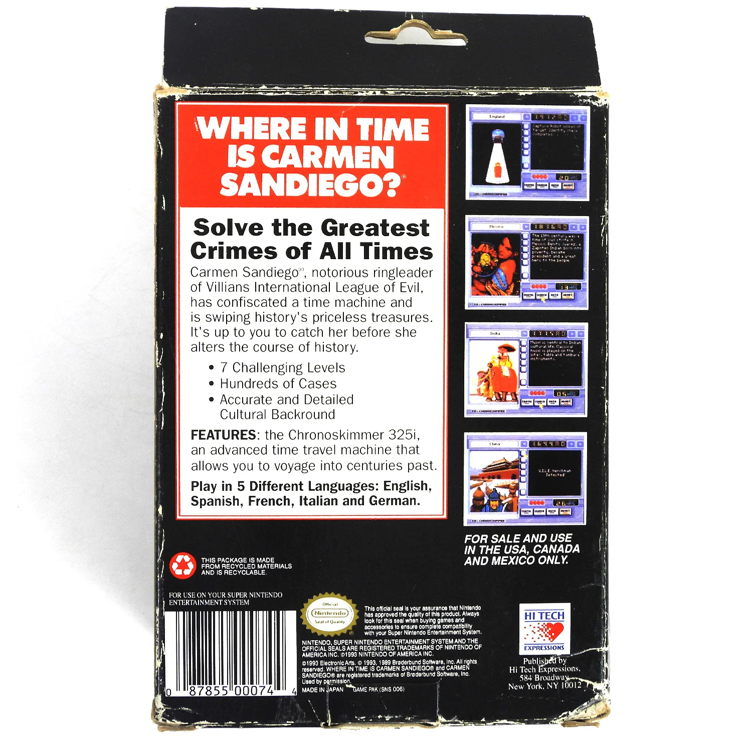 Where In Time Is Carmen Sandiego (Super Nintendo / SNES) - Image 2