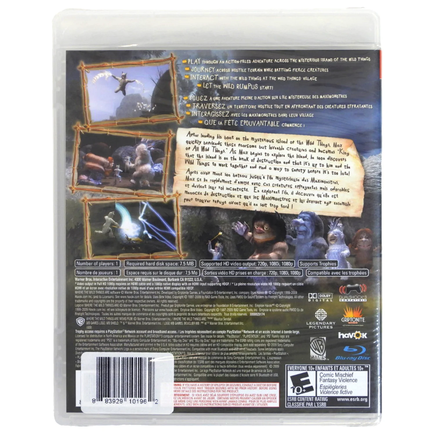 Where the Wild Things Are (PlayStation 3 / PS3) - Image 2