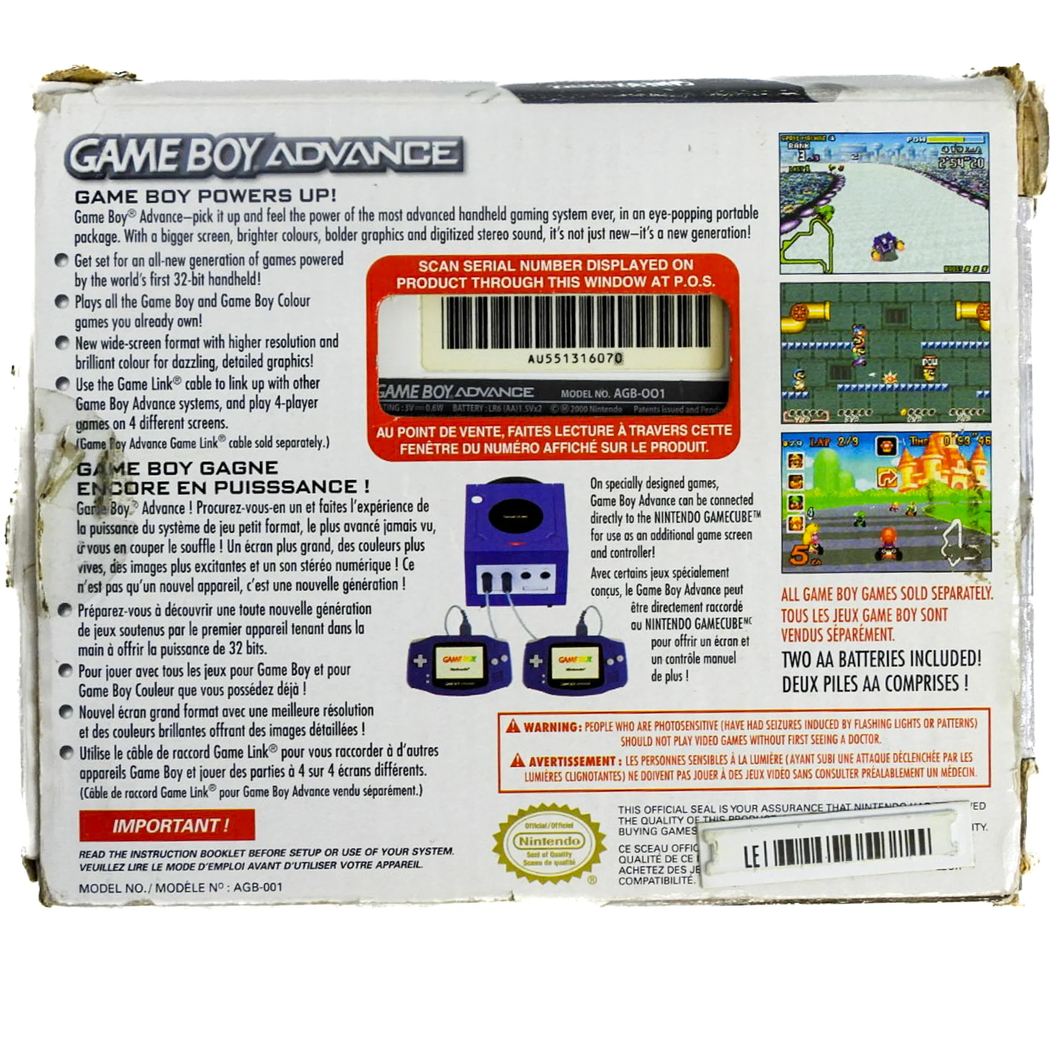 Nintendo Game Boy Advance System White (GBA) - Image 6