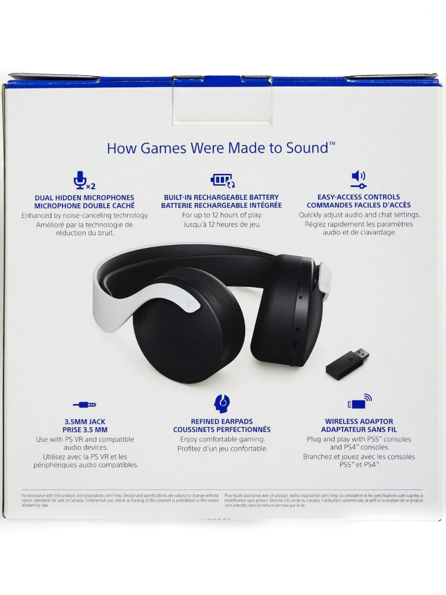 White PULSE 3D Wireless Headset (PS4 / PS5) - Image 6