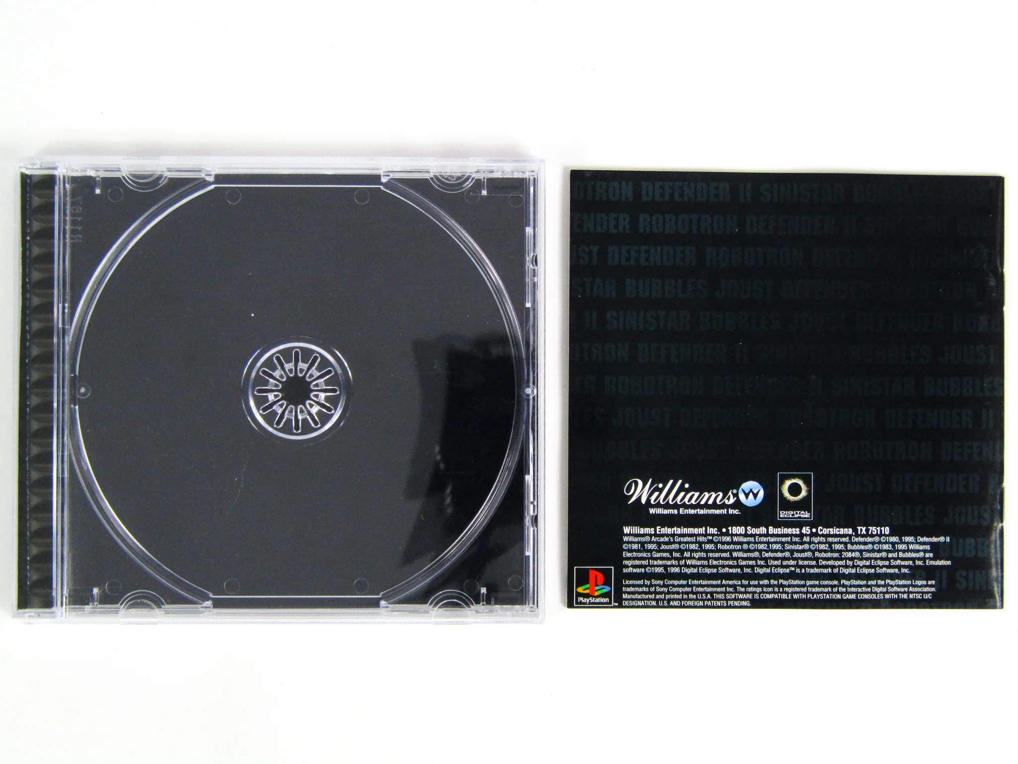 Williams Arcade's Greatest Hits (PlayStation / PS1) - Image 3