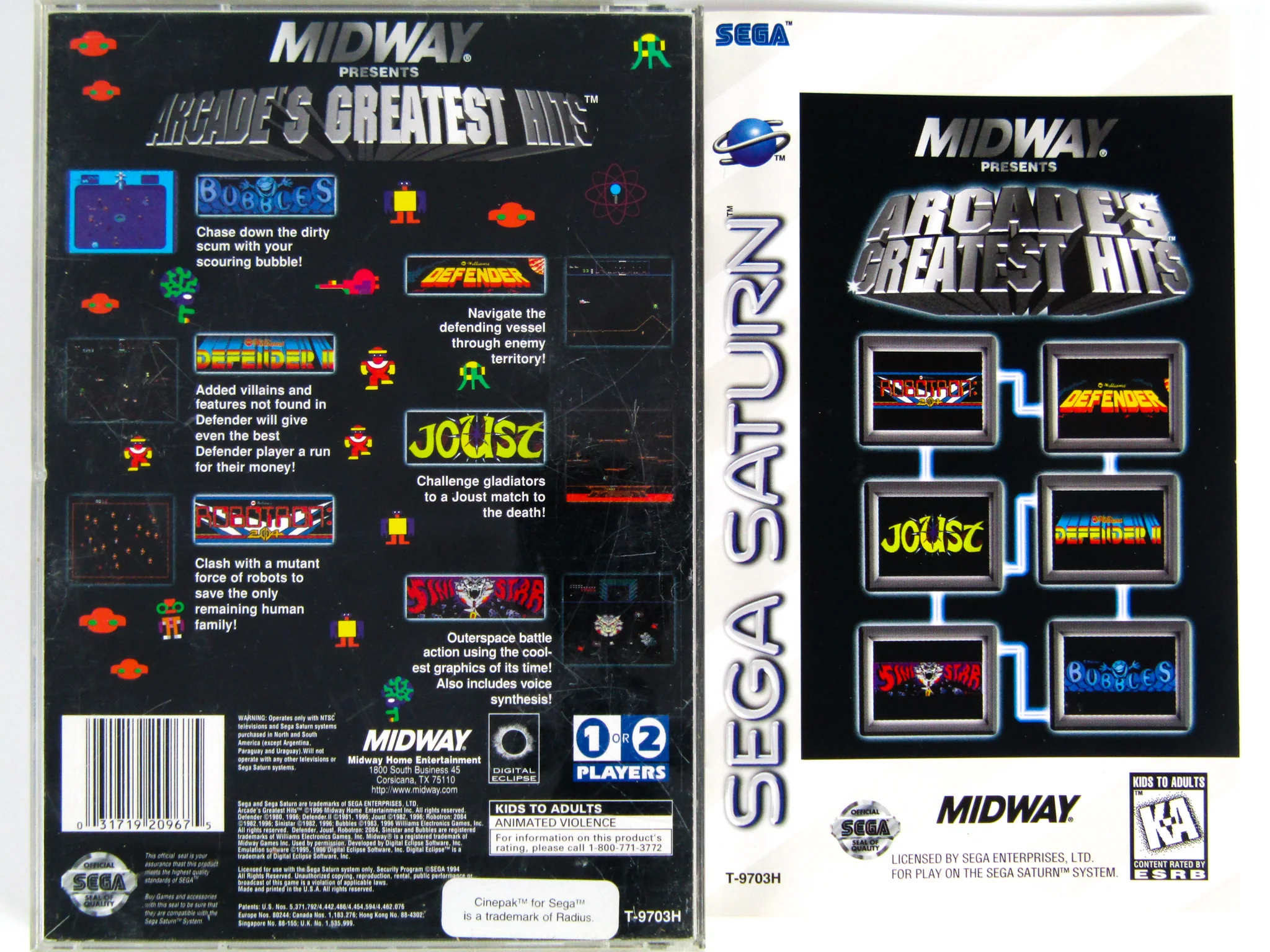 Williams Arcade's Greatest Hits (Sega Saturn) - Image 2