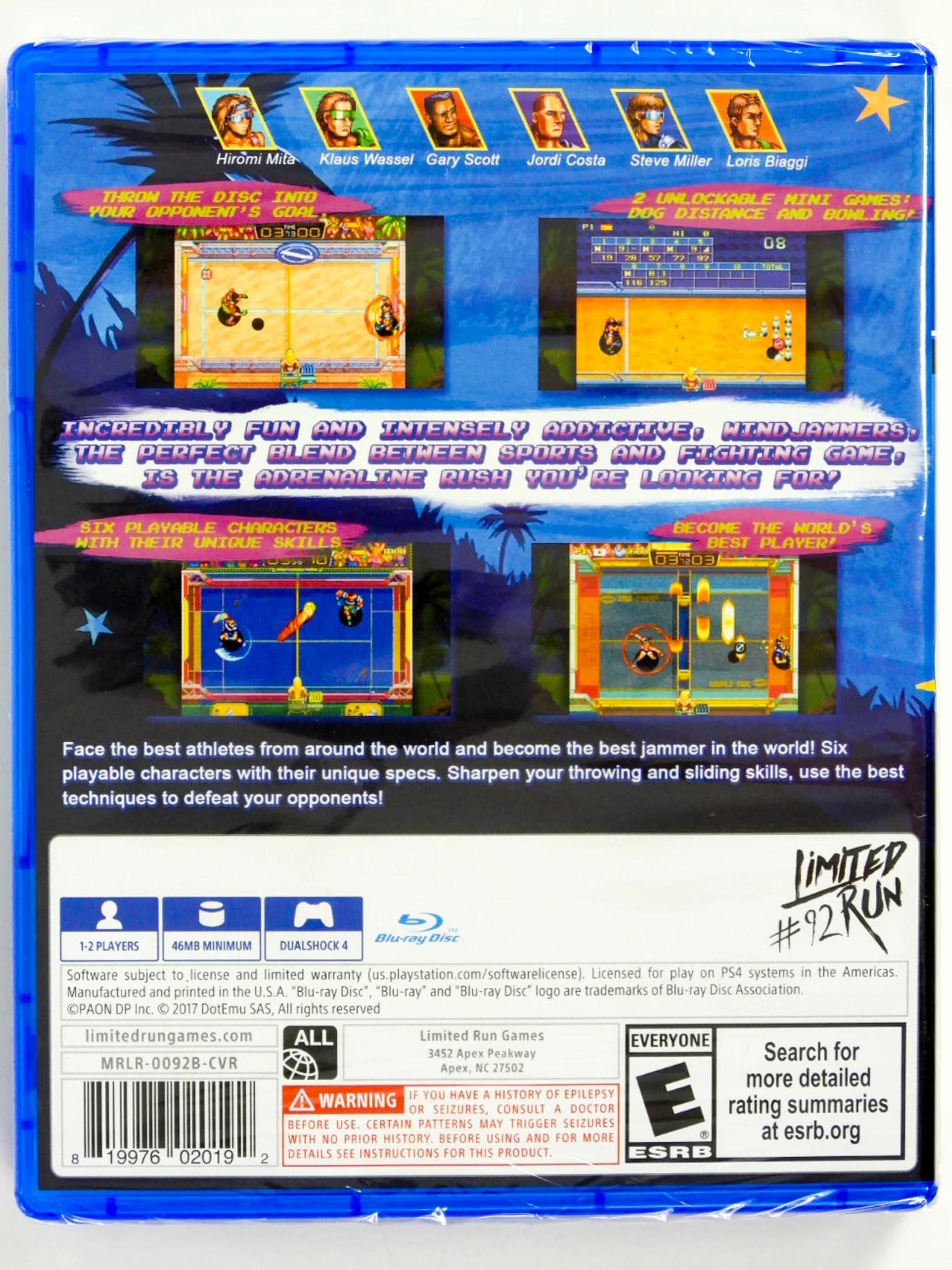 Windjammers [Collector's Edition] [Limited Run Games] (PlayStation 4 / PS4) - Image 17